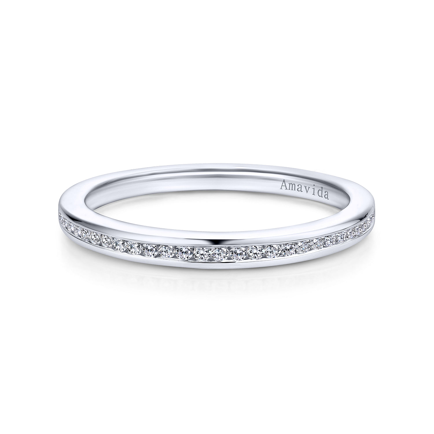 18k White Gold Diamond Straight 18k White Gold Diamond Straight