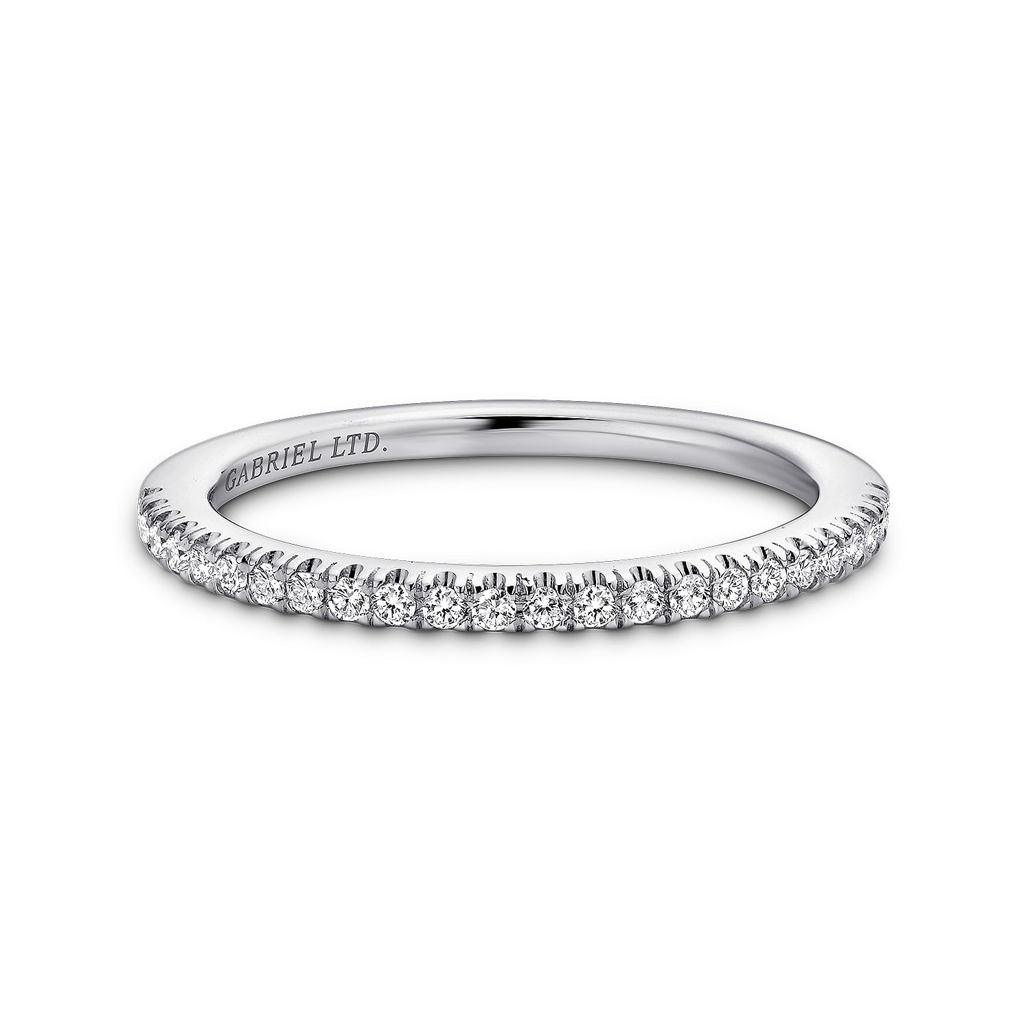 18k White Gold Diamond Straight 18k White Gold Diamond Straight