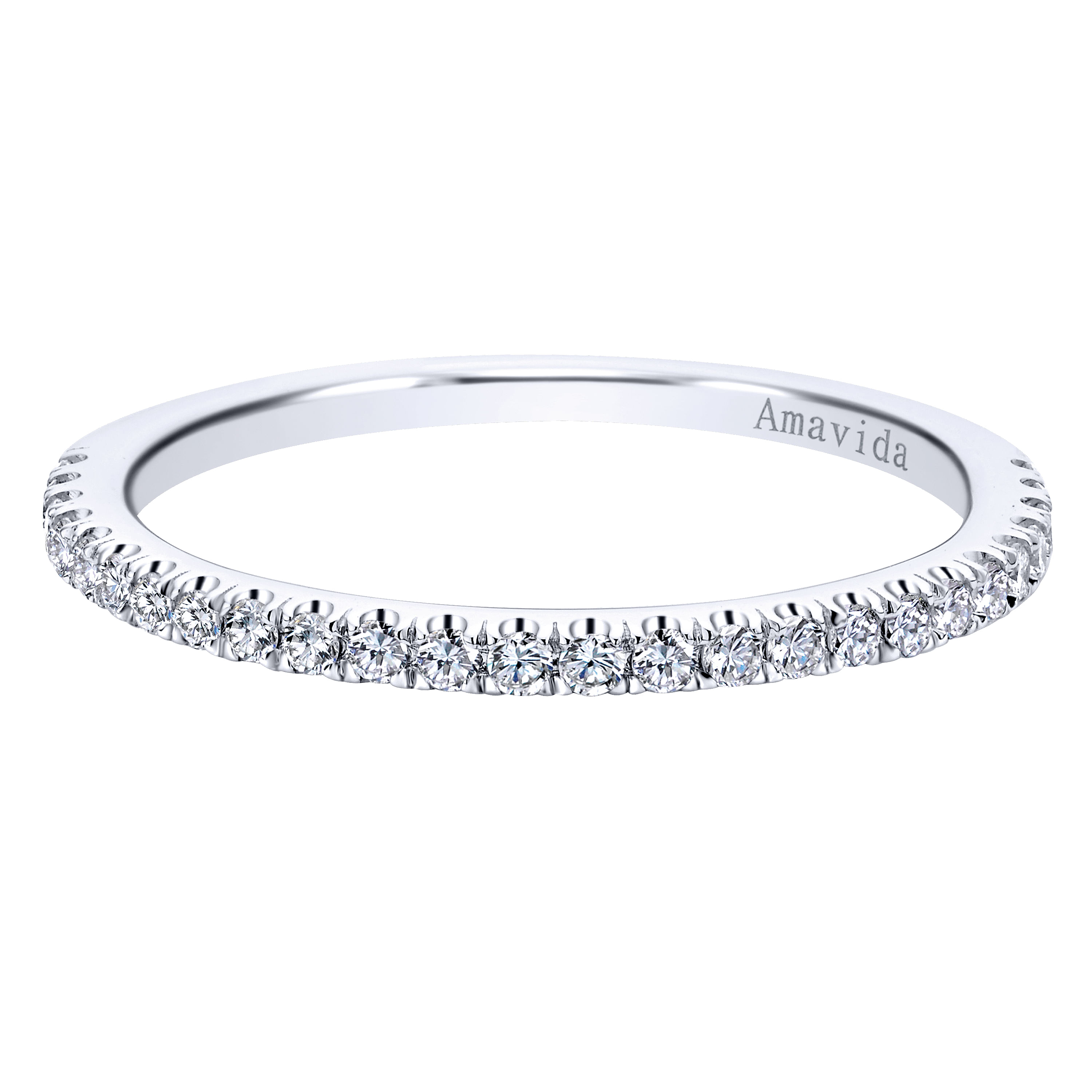 18k White Gold Diamond Straight 18k White Gold Diamond Straight