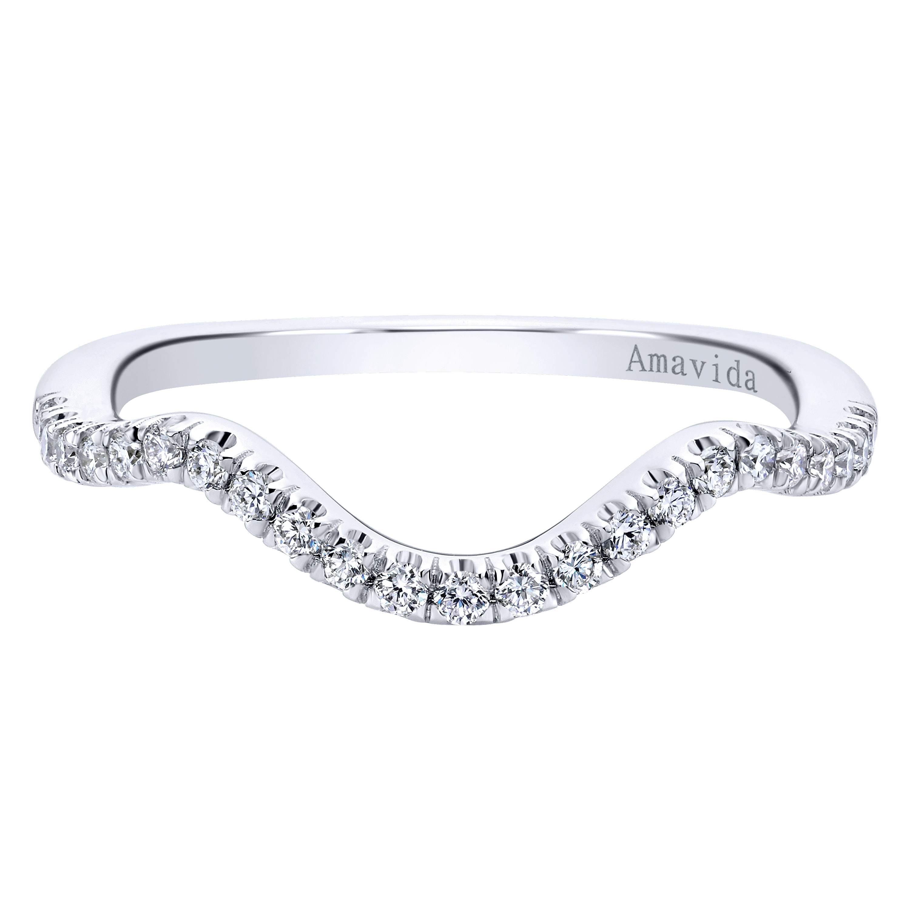 18k White Gold Diamond Straight 18k White Gold Diamond Straight