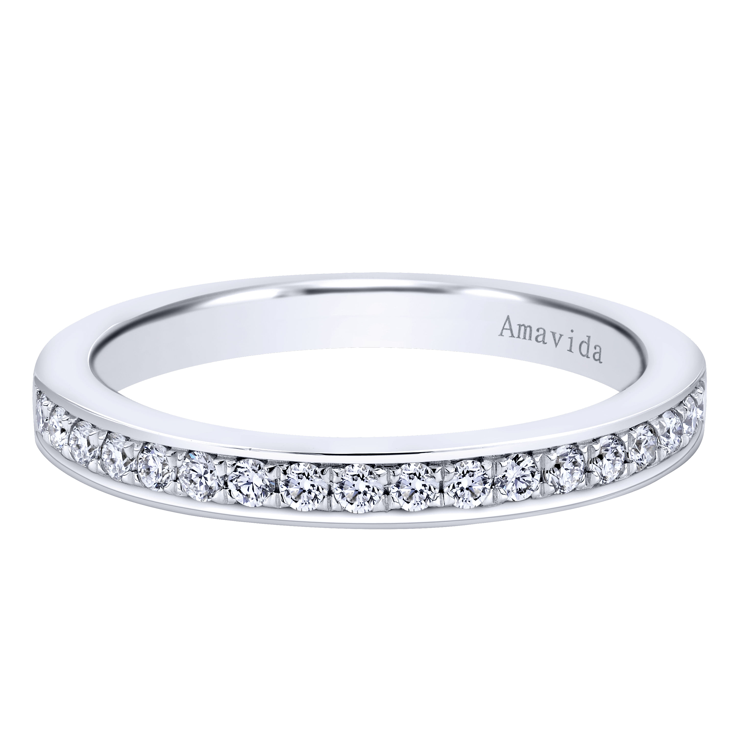 18k White Gold Diamond Straight 18k White Gold Diamond Straight