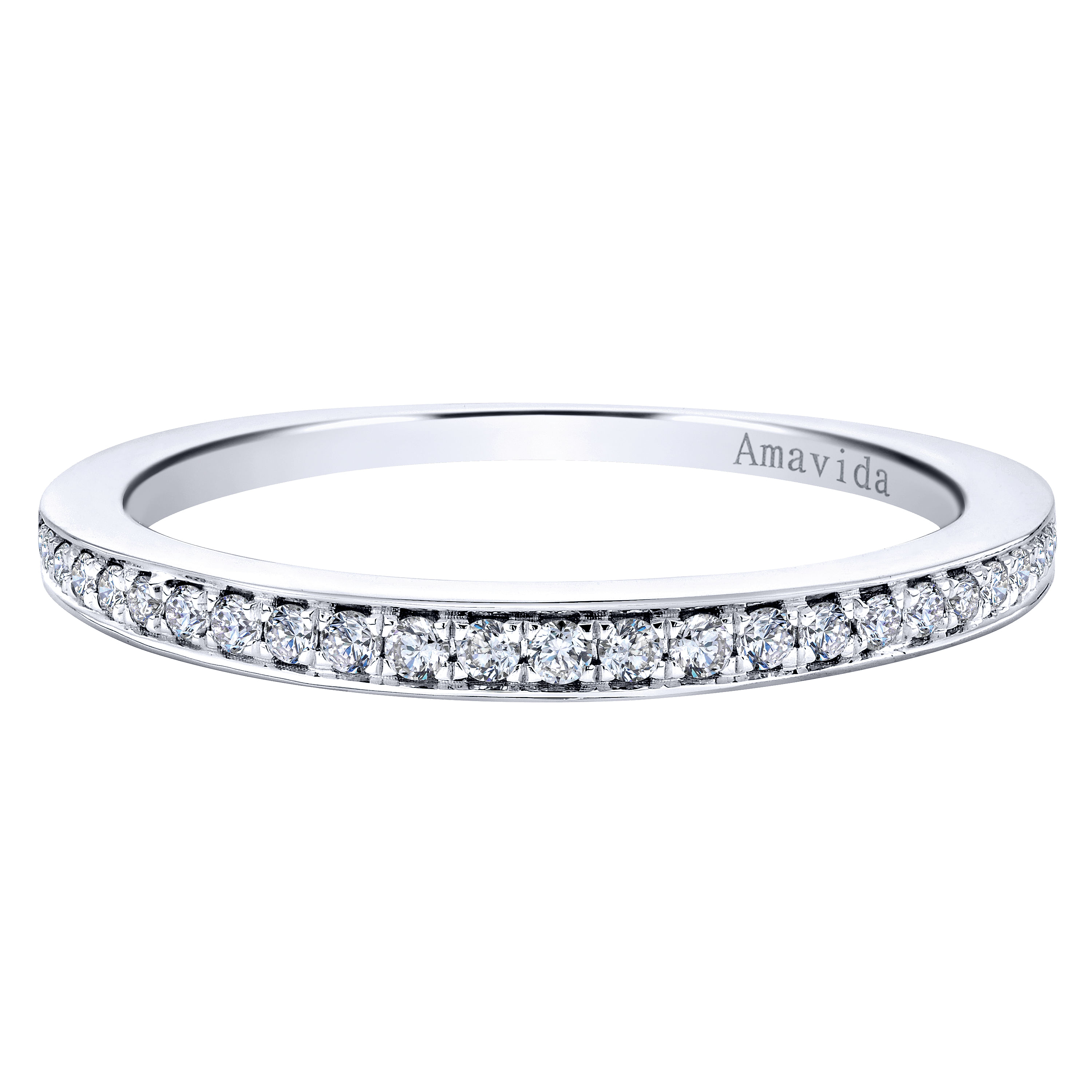 18k White Gold Diamond Straight 18k White Gold Diamond Straight
