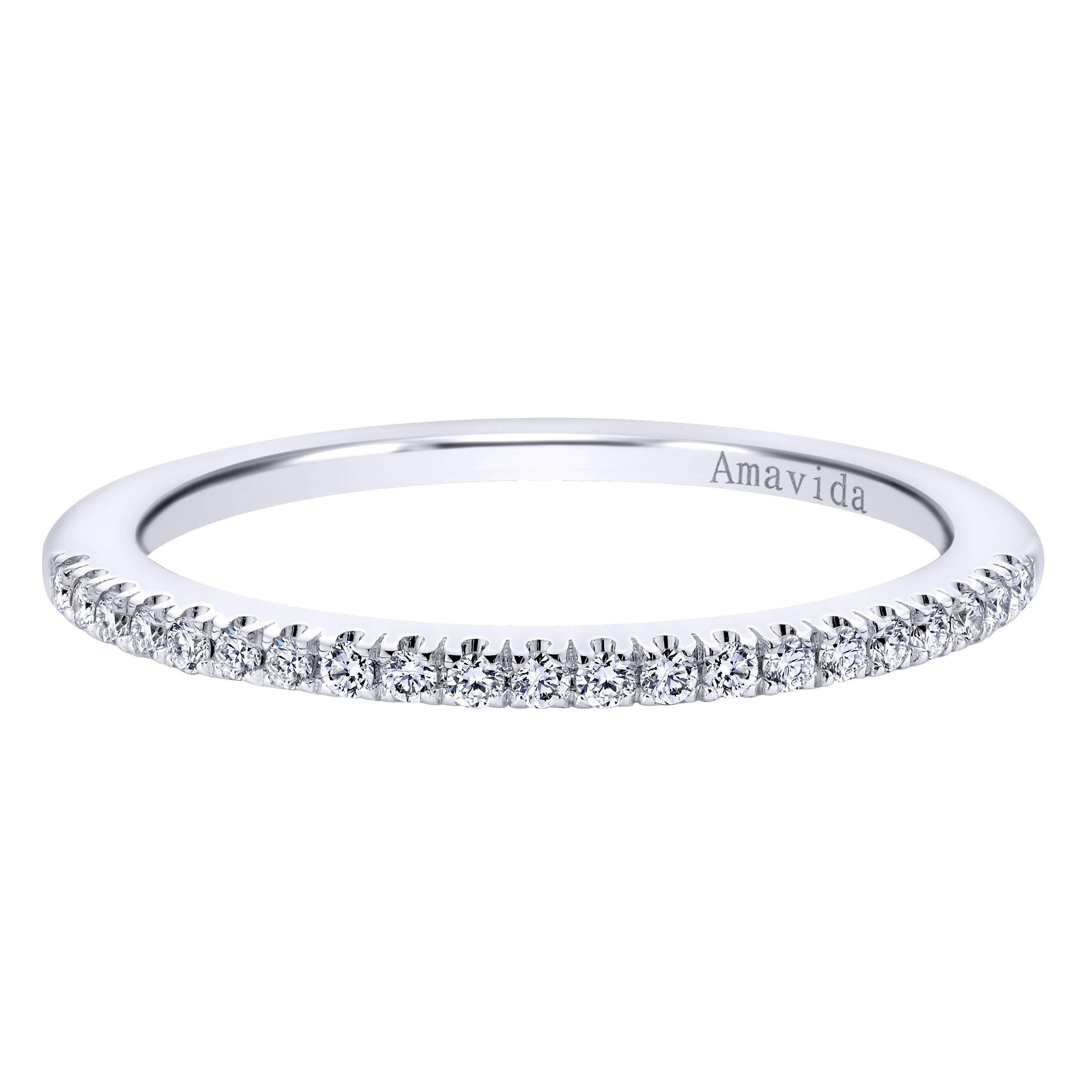 18k White Gold Diamond Straight 18k White Gold Diamond Straight