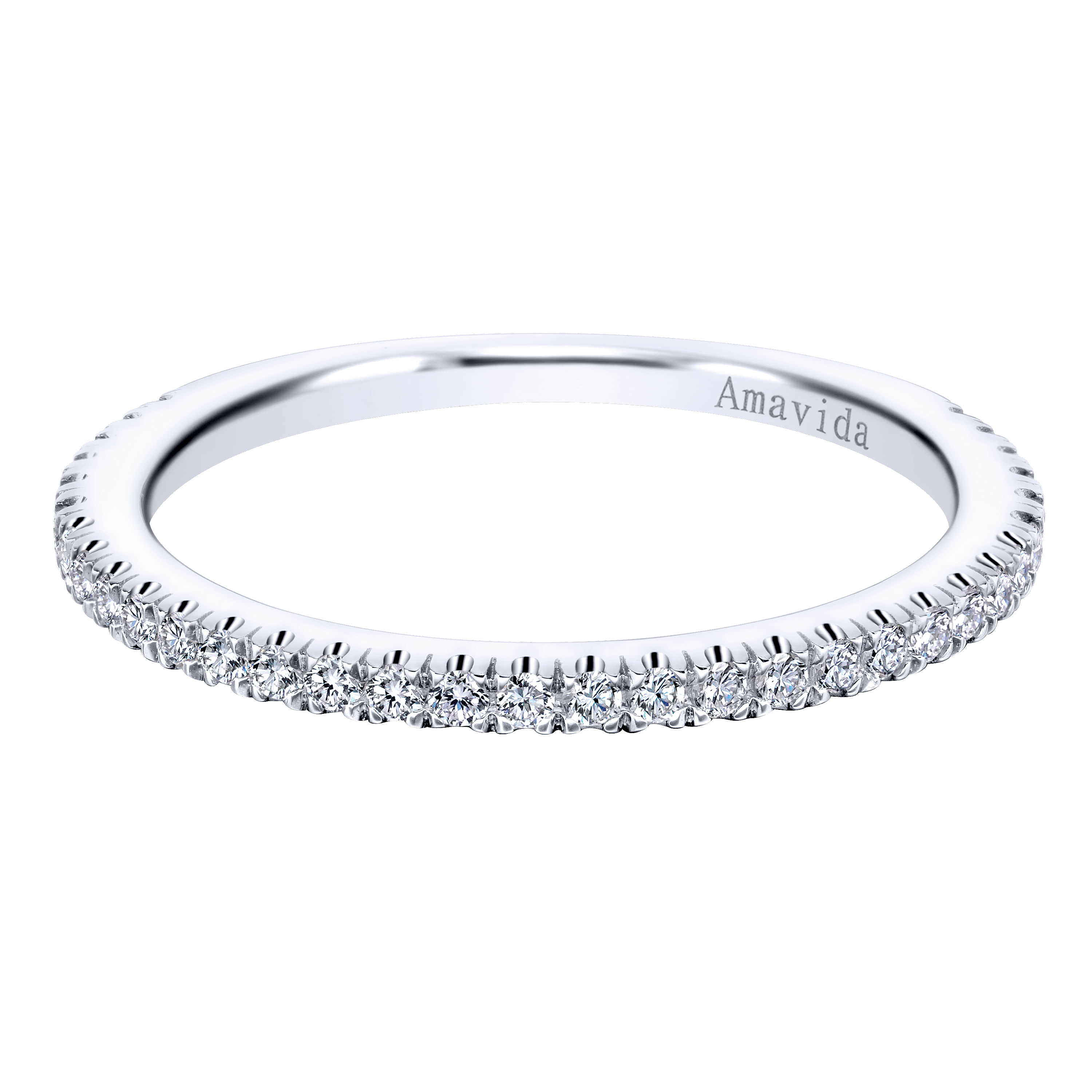 18k White Gold Diamond Straight 18k White Gold Diamond Straight