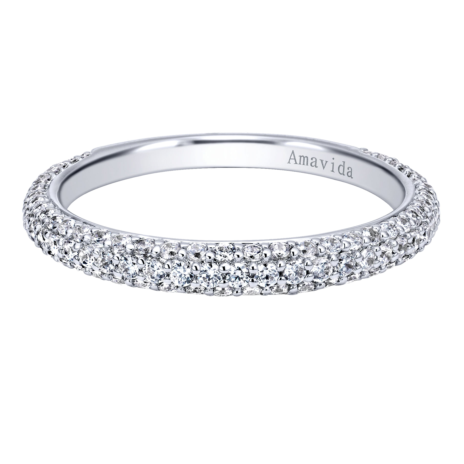 18k White Gold Diamond Straight 18k White Gold Diamond Straight
