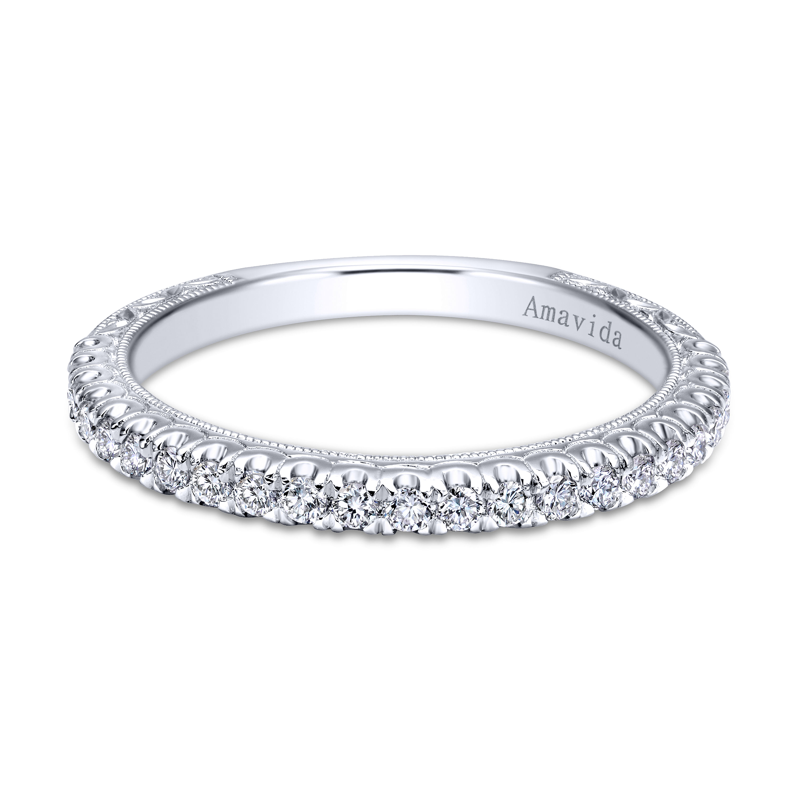 18k White Gold Diamond Straight 18k White Gold Diamond Straight