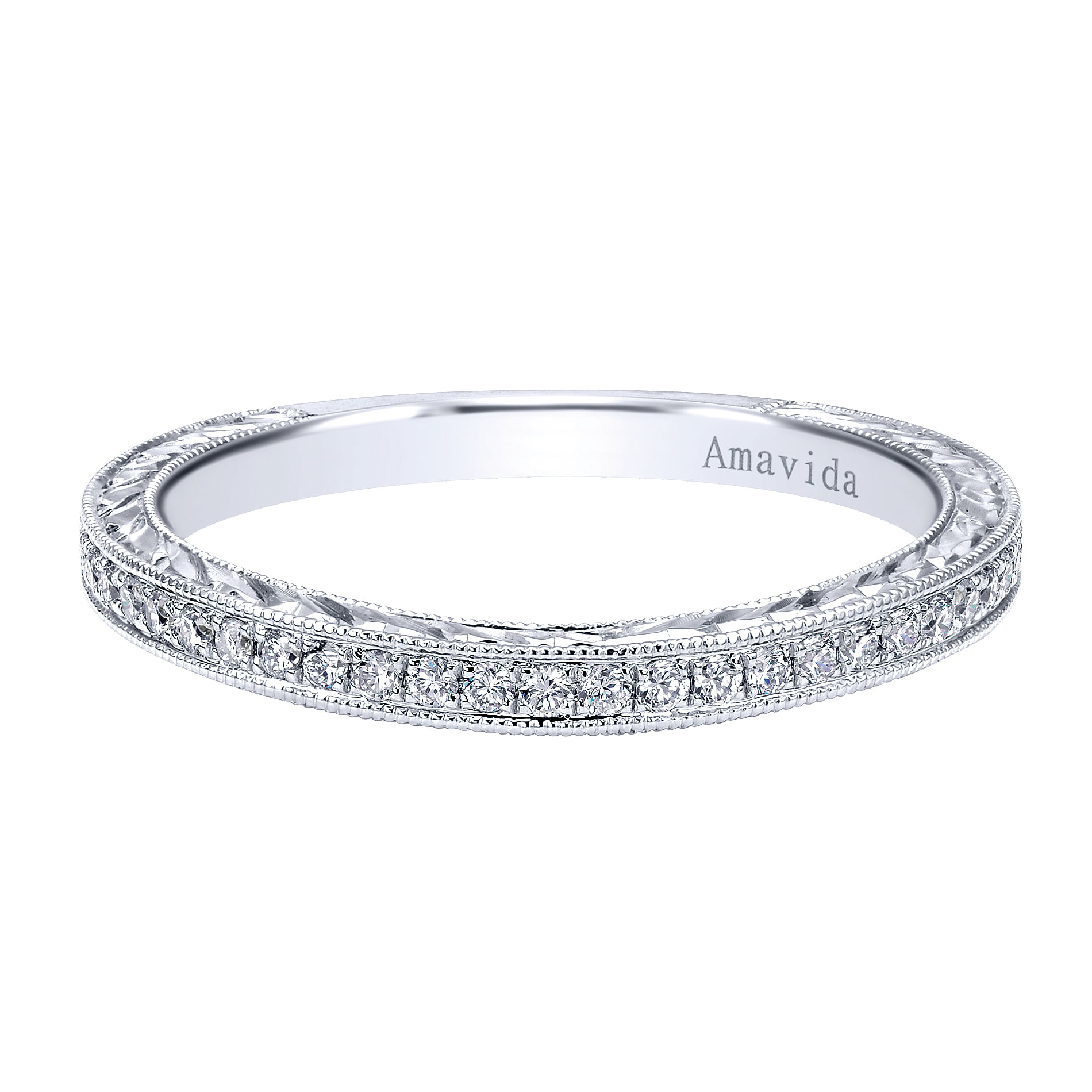 18k White Gold Diamond Straight 18k White Gold Diamond Straight