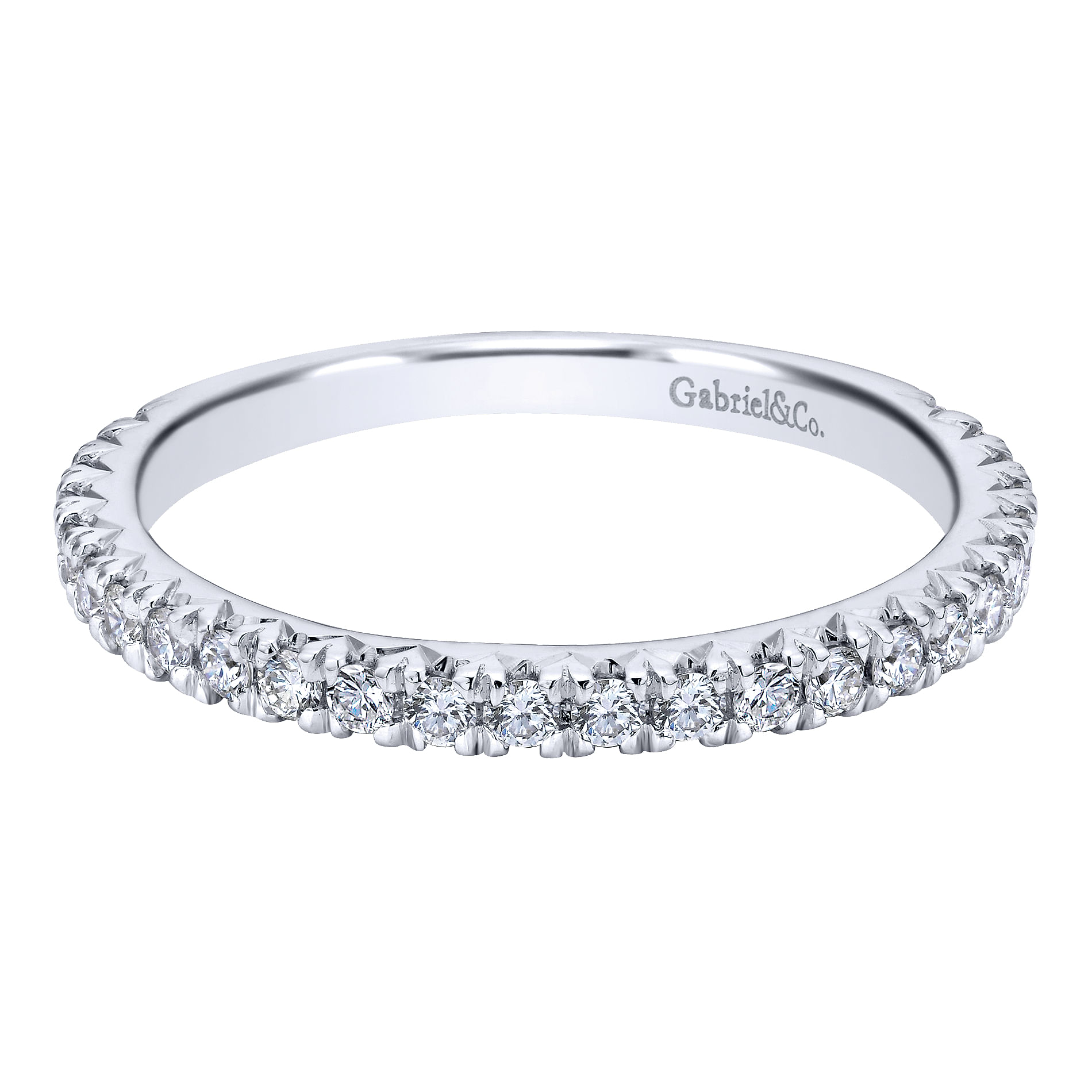 18k White Gold Diamond Straight 18k White Gold Diamond Straight