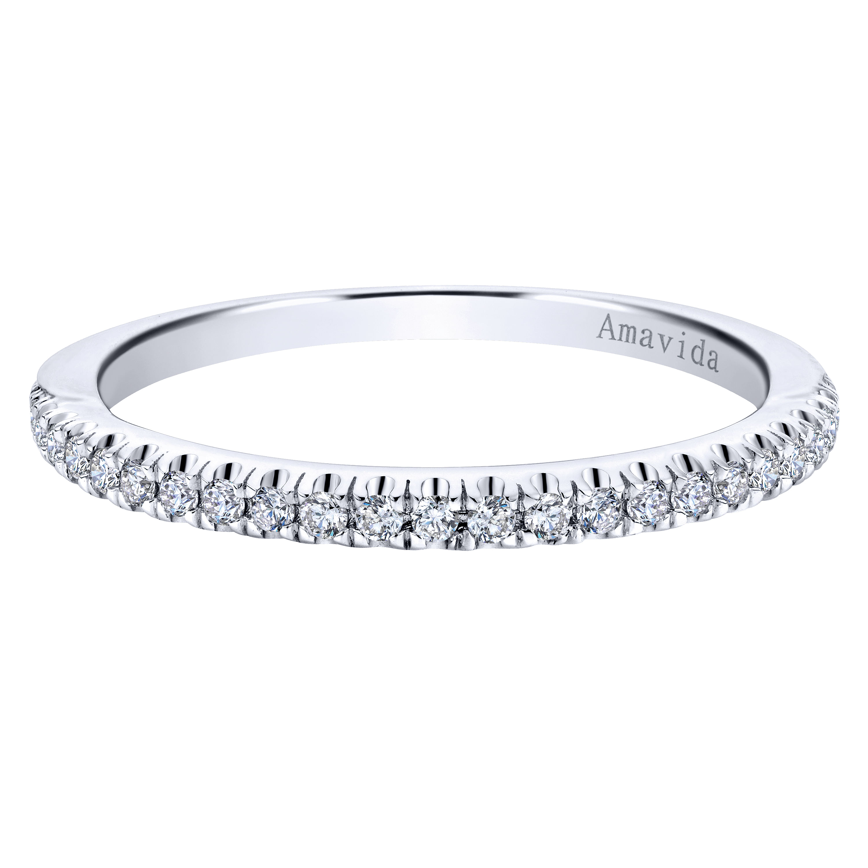 18k White Gold Diamond Straight 18k White Gold Diamond Straight