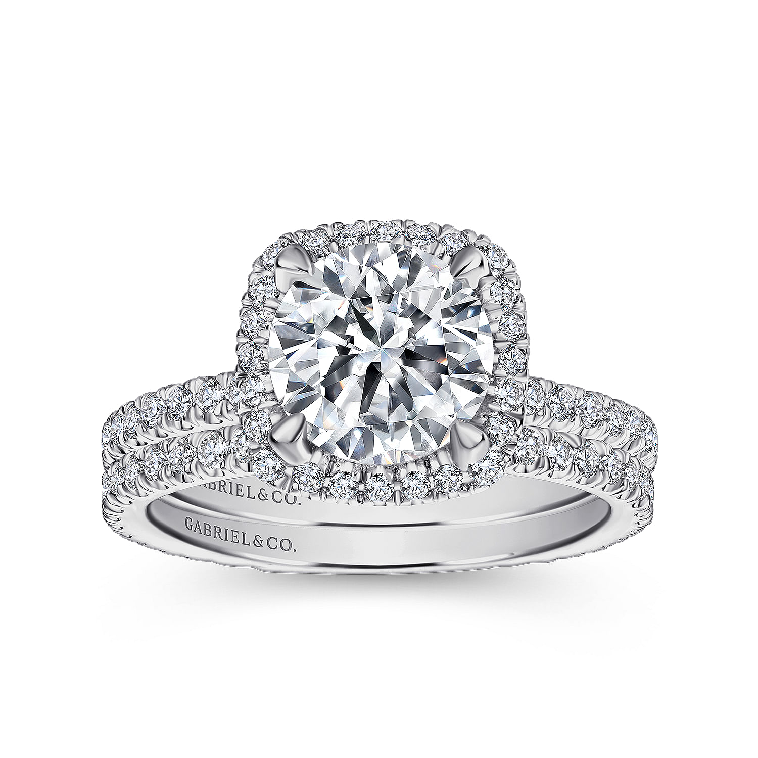18k White Gold Diamond Straight Wedding Band angle 4 18k White Gold Diamond Straight Wedding Band angle 4