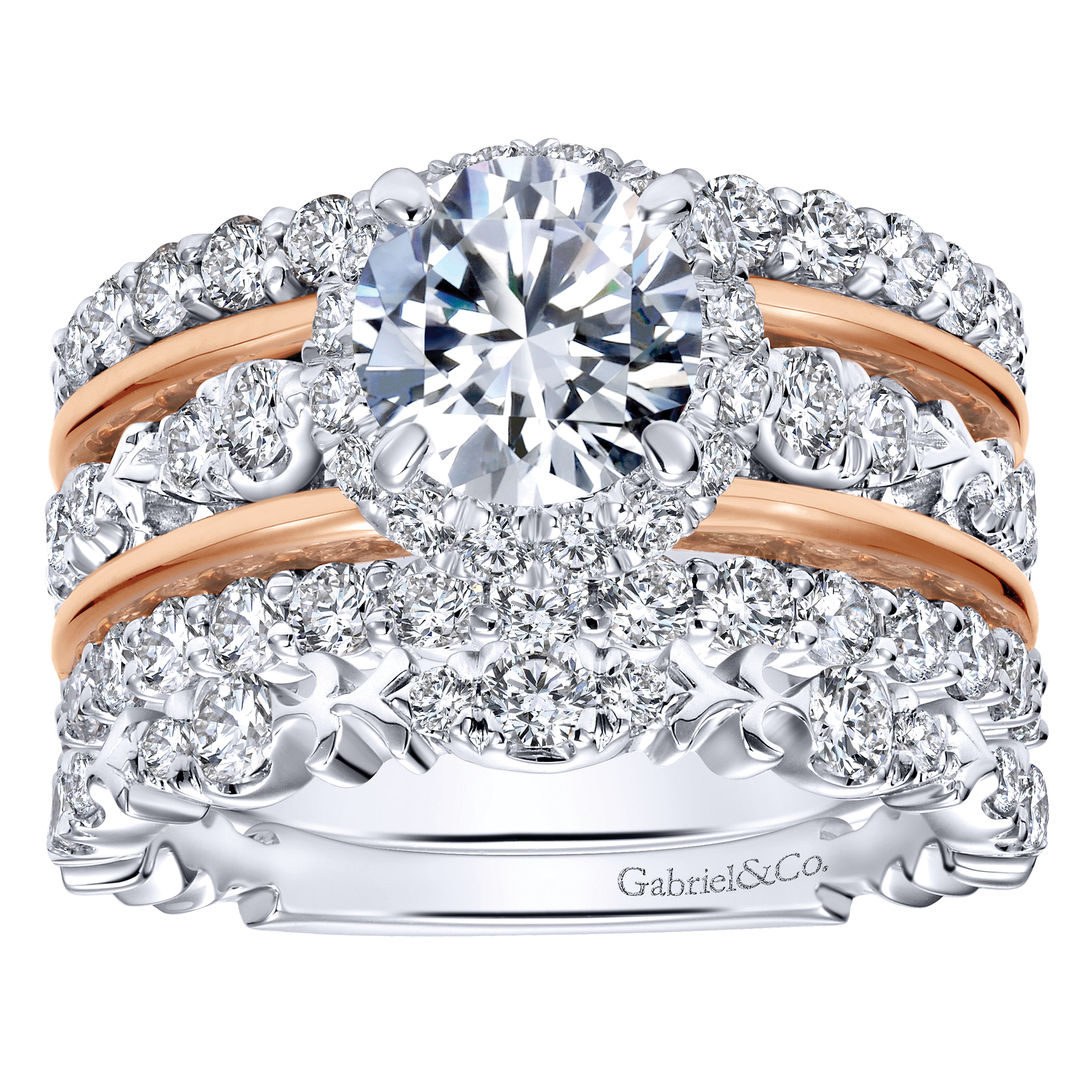 18k White Gold Diamond Straight Wedding Band angle 4 18k White Gold Diamond Straight Wedding Band angle 4