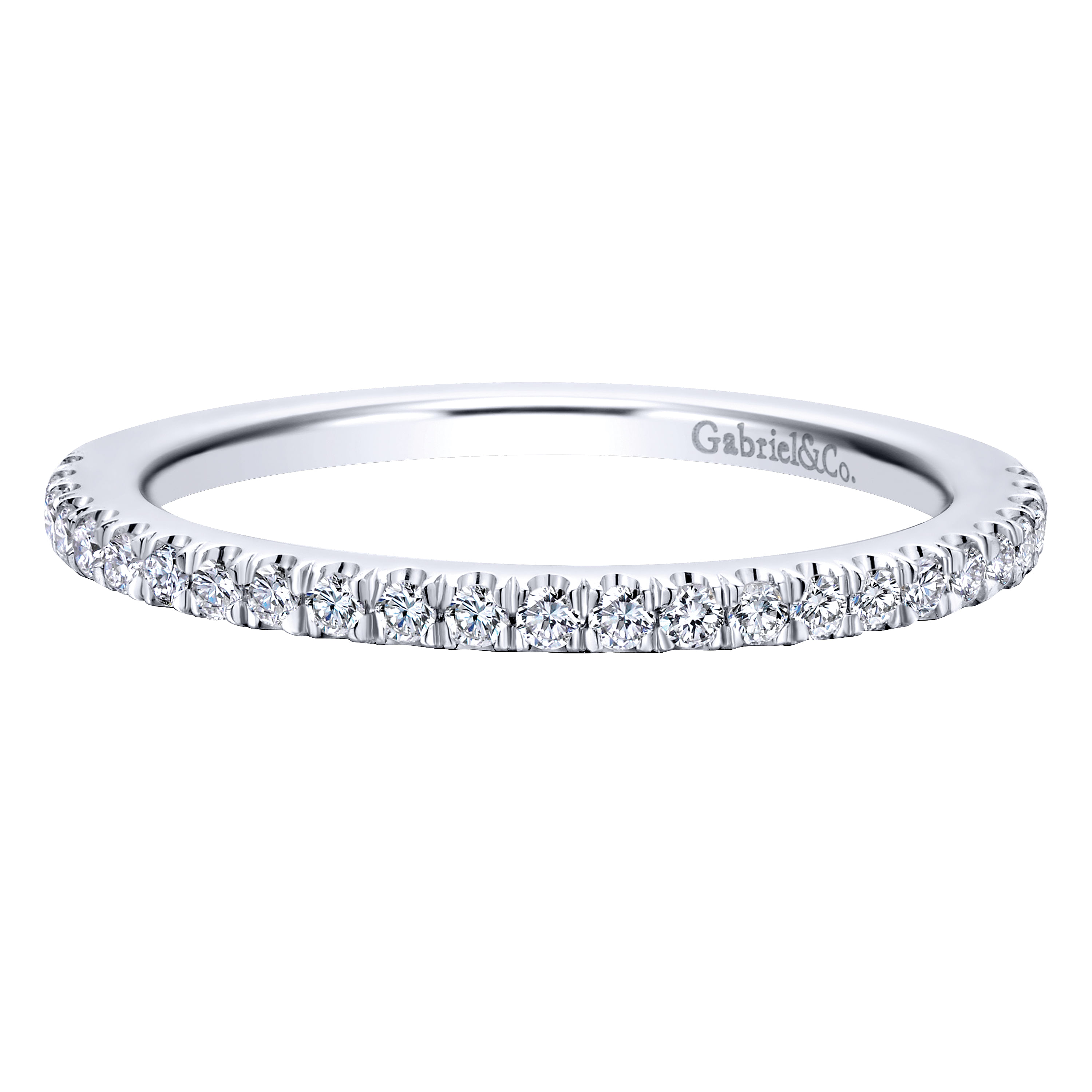 18k White Gold Diamond Straight 18k White Gold Diamond Straight