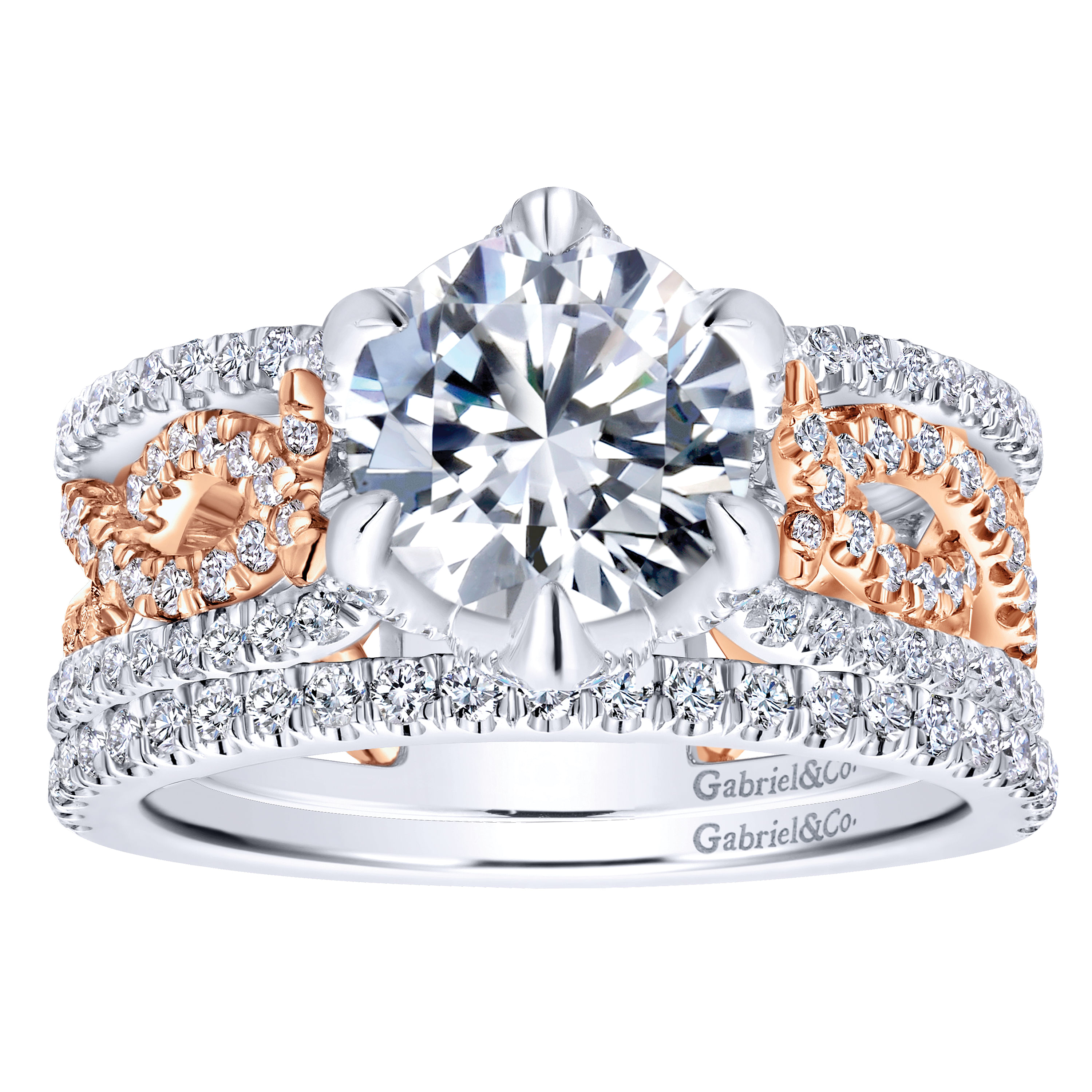 18k White Gold Diamond Straight Wedding Band angle 4 18k White Gold Diamond Straight Wedding Band angle 4