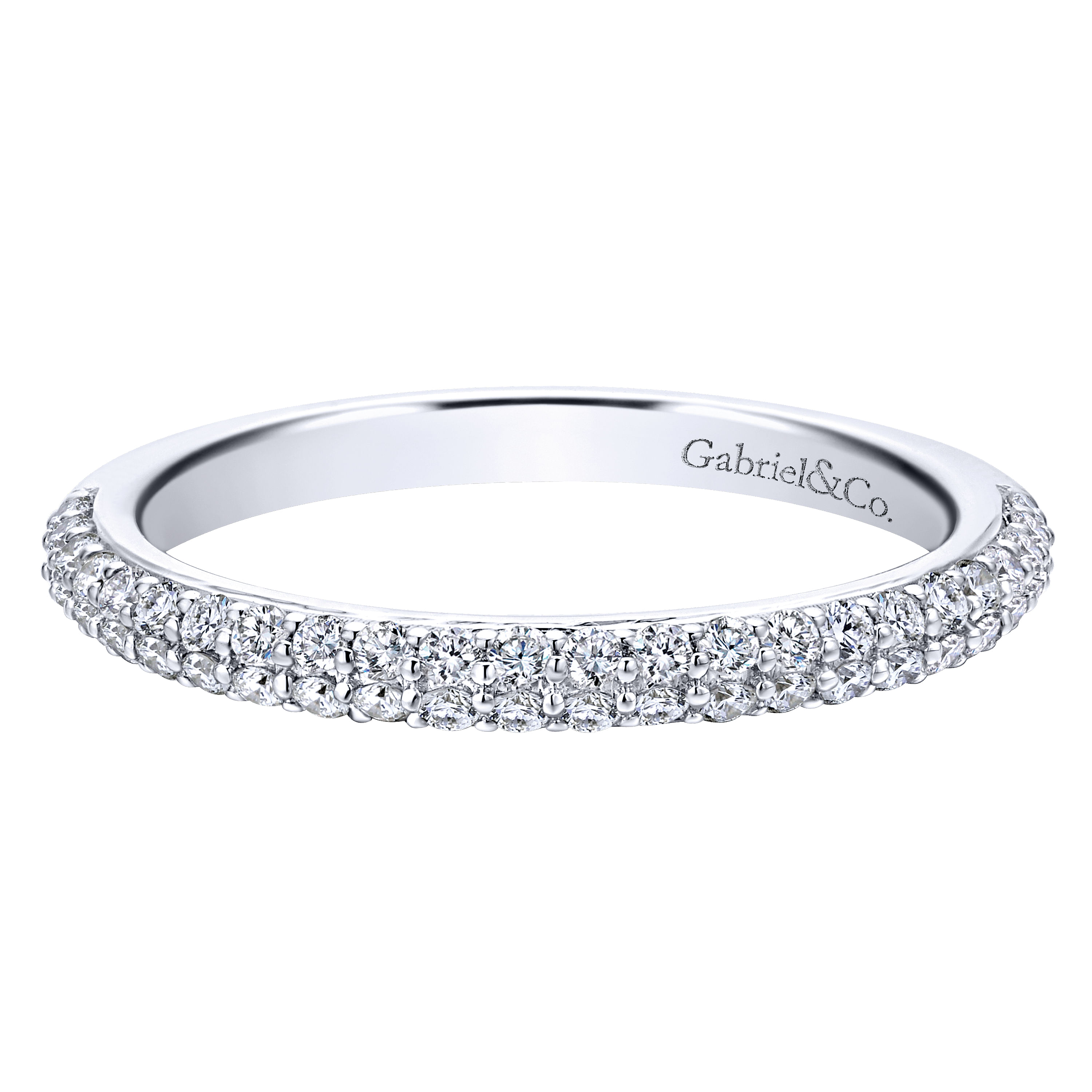 18k White Gold Diamond Straight 18k White Gold Diamond Straight