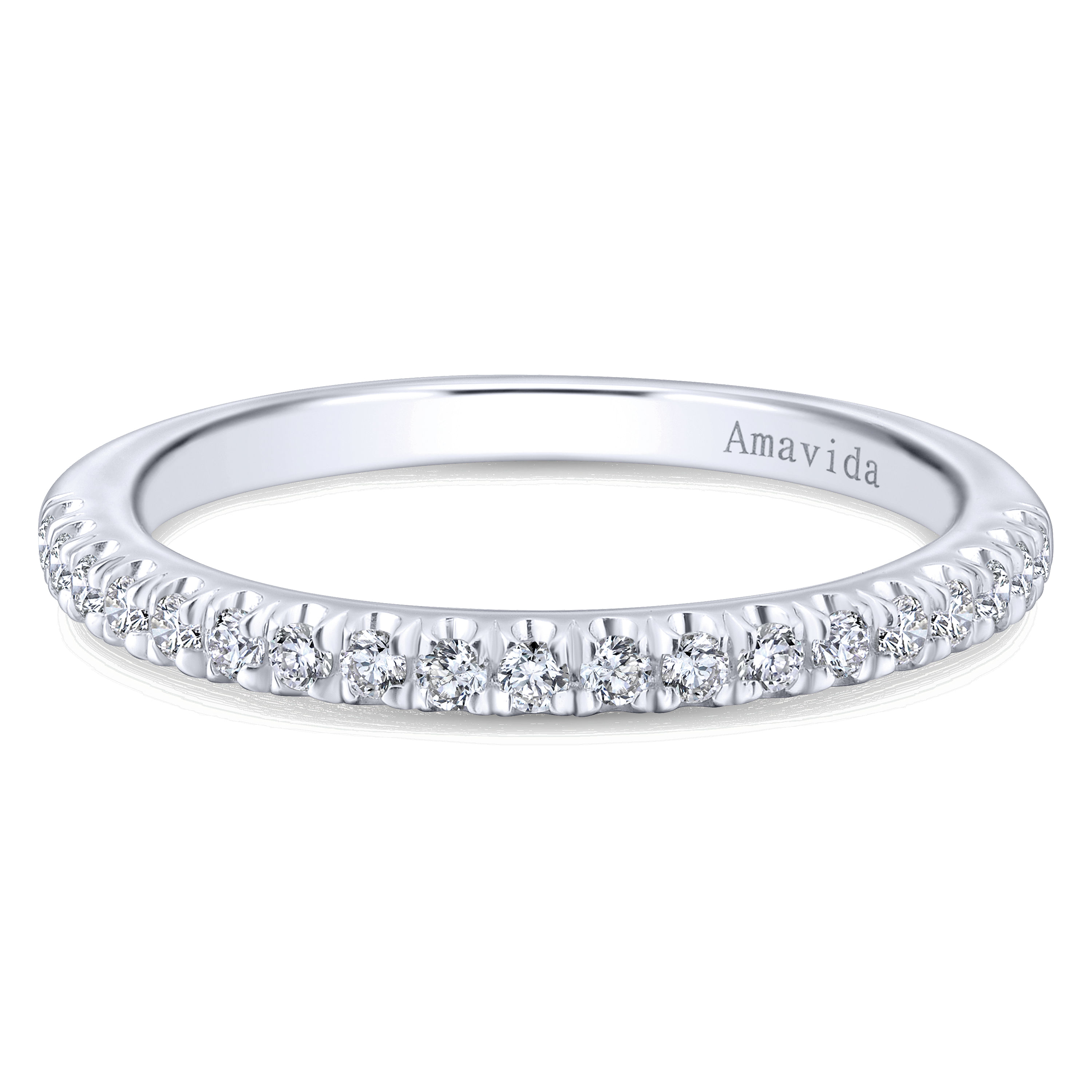 18k White Gold Diamond Straight 18k White Gold Diamond Straight