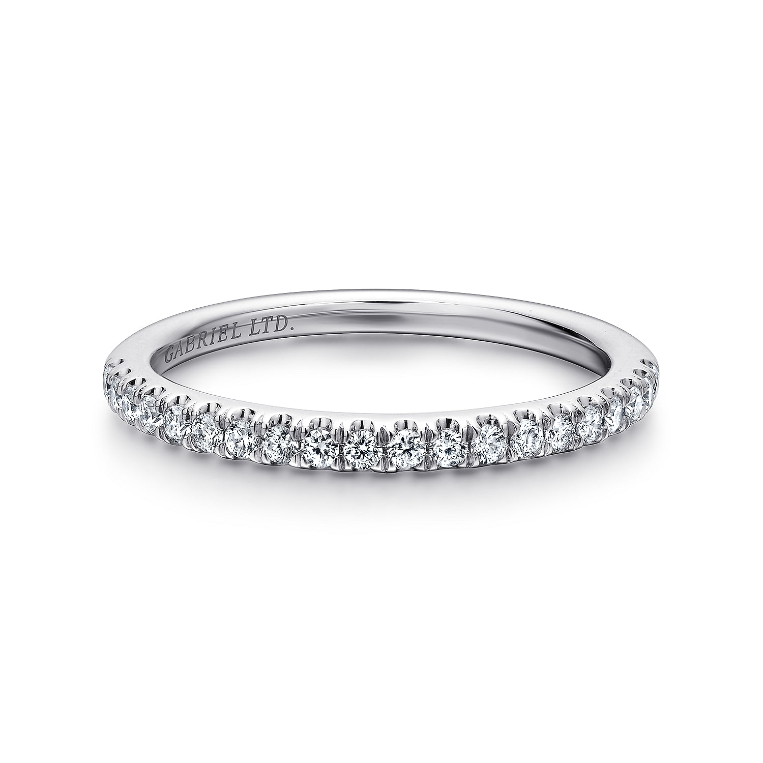 18k White Gold Diamond Straight 18k White Gold Diamond Straight