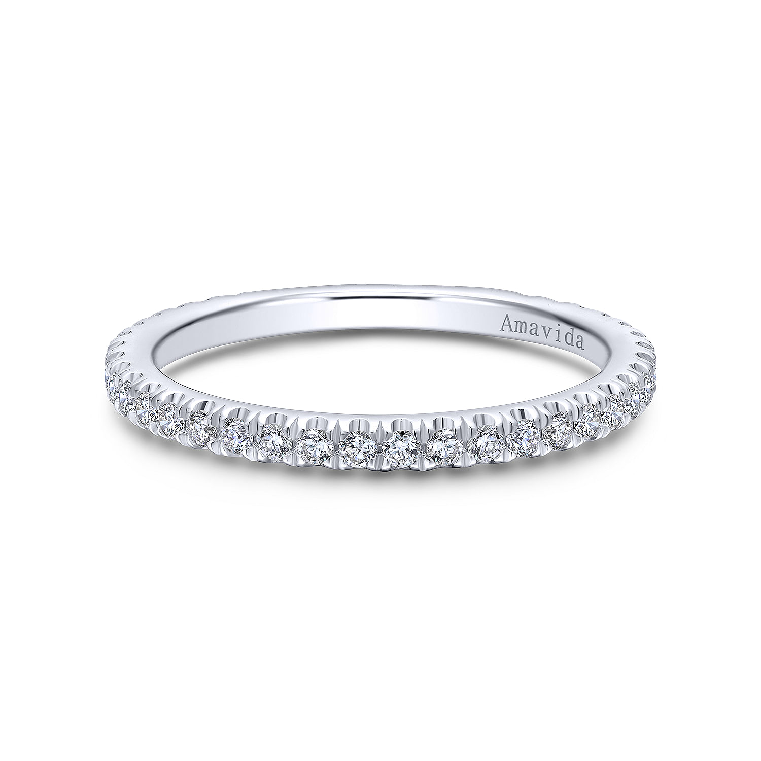 18k White Gold Diamond Straight 18k White Gold Diamond Straight