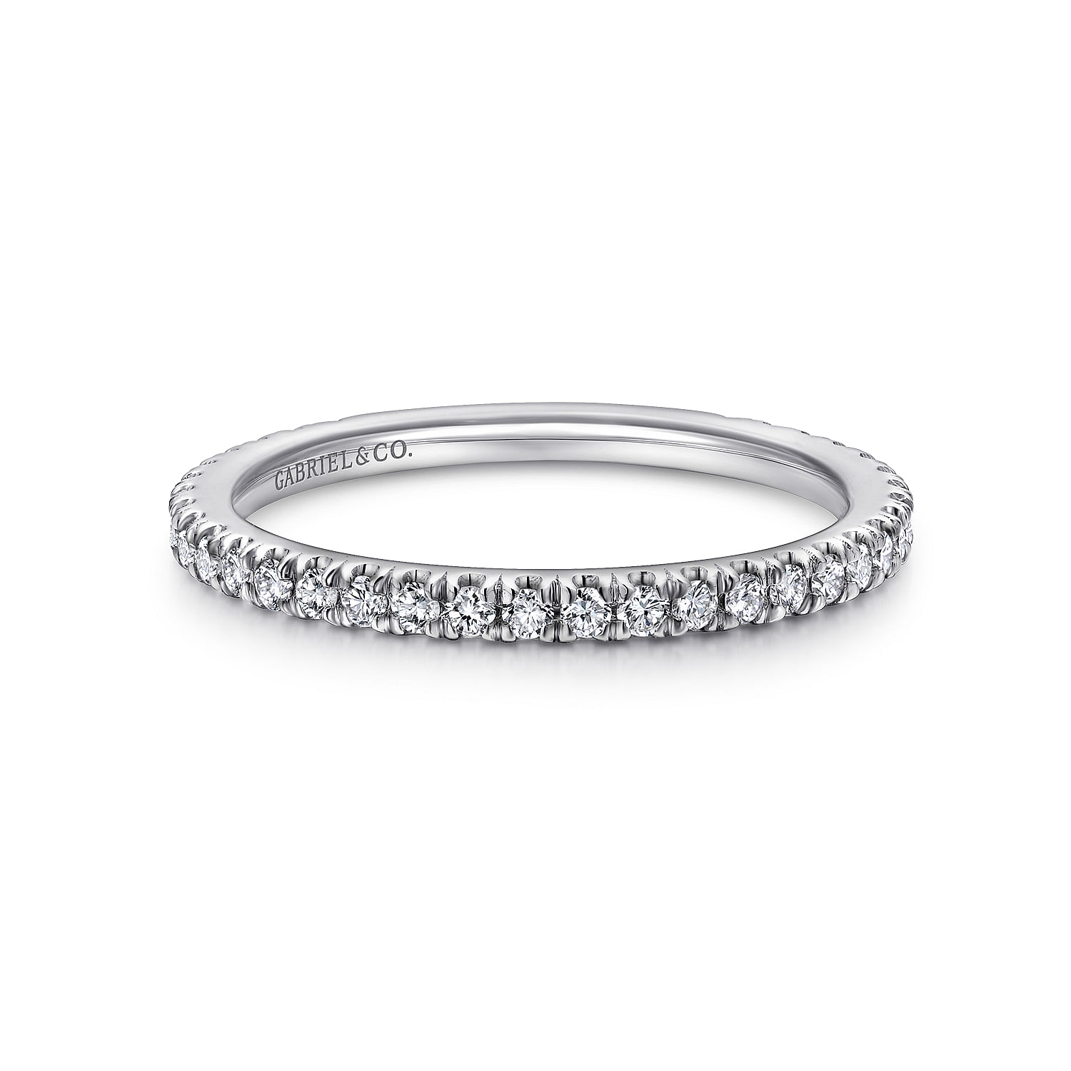 18k White Gold Diamond Straight 18k White Gold Diamond Straight