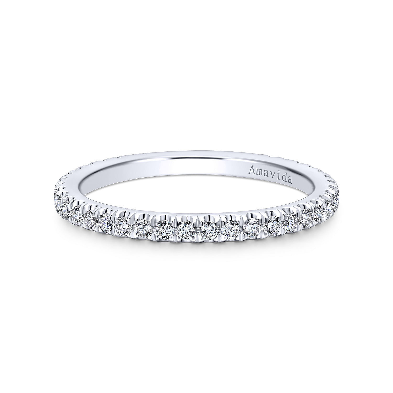 18k White Gold Diamond Straight 18k White Gold Diamond Straight