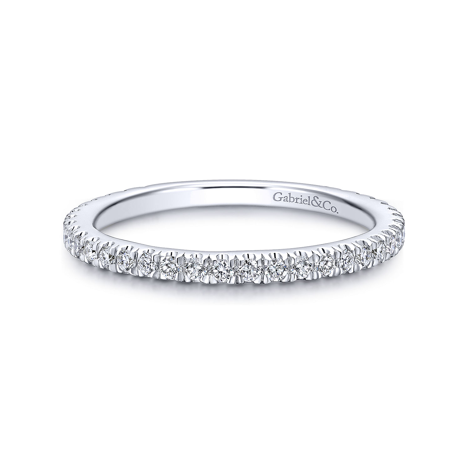 18k White Gold Diamond Straight 18k White Gold Diamond Straight