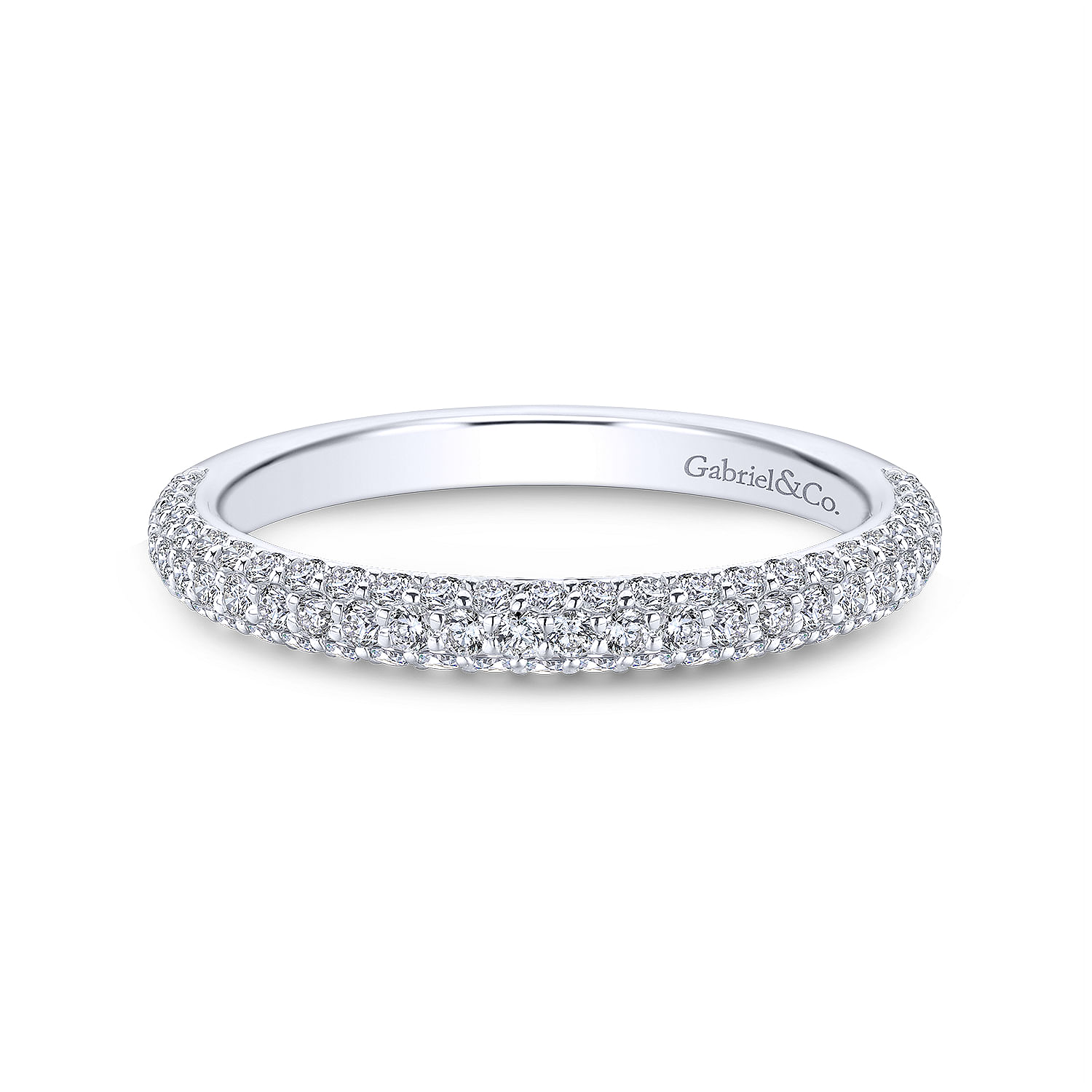 18k White Gold Diamond Straight 18k White Gold Diamond Straight