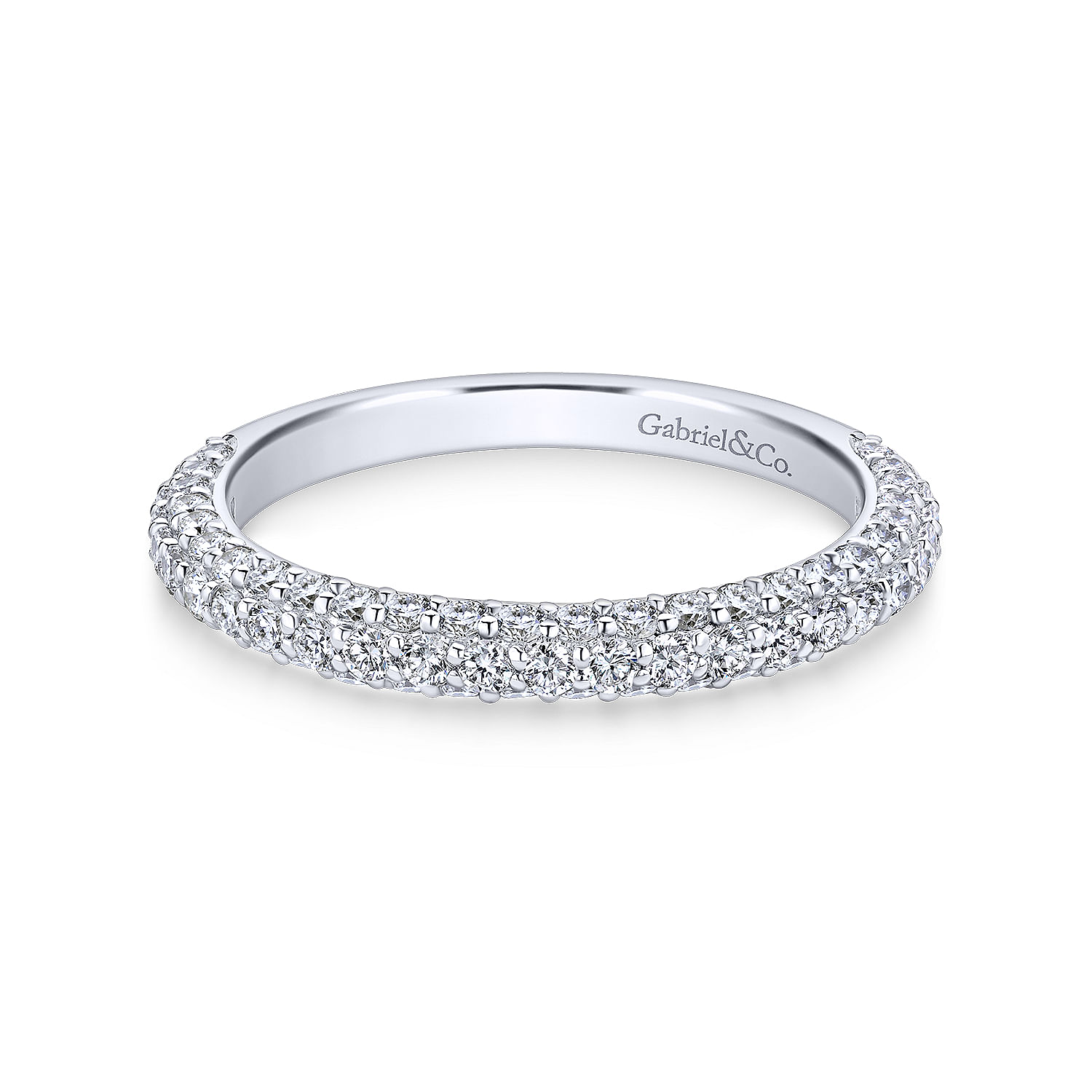 18k White Gold Diamond Straight 18k White Gold Diamond Straight