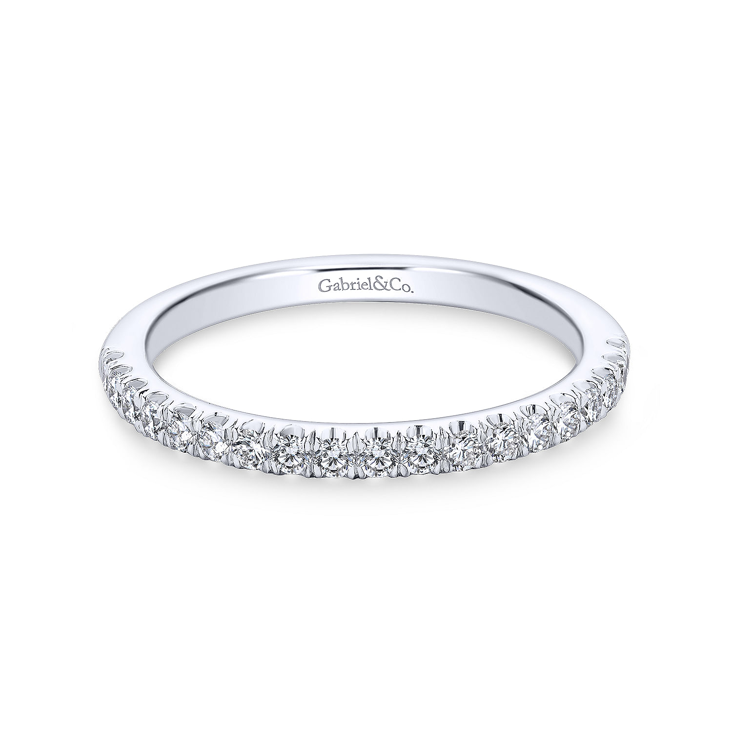 18k White Gold Diamond Straight 18k White Gold Diamond Straight