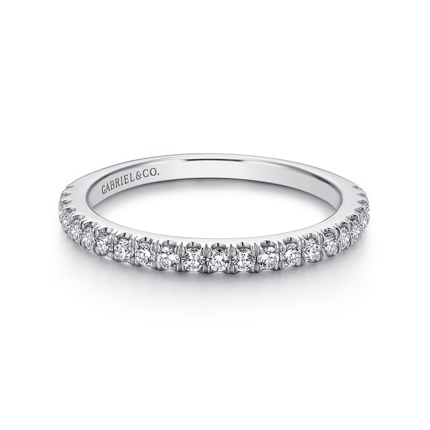 18k White Gold Diamond Straight 18k White Gold Diamond Straight
