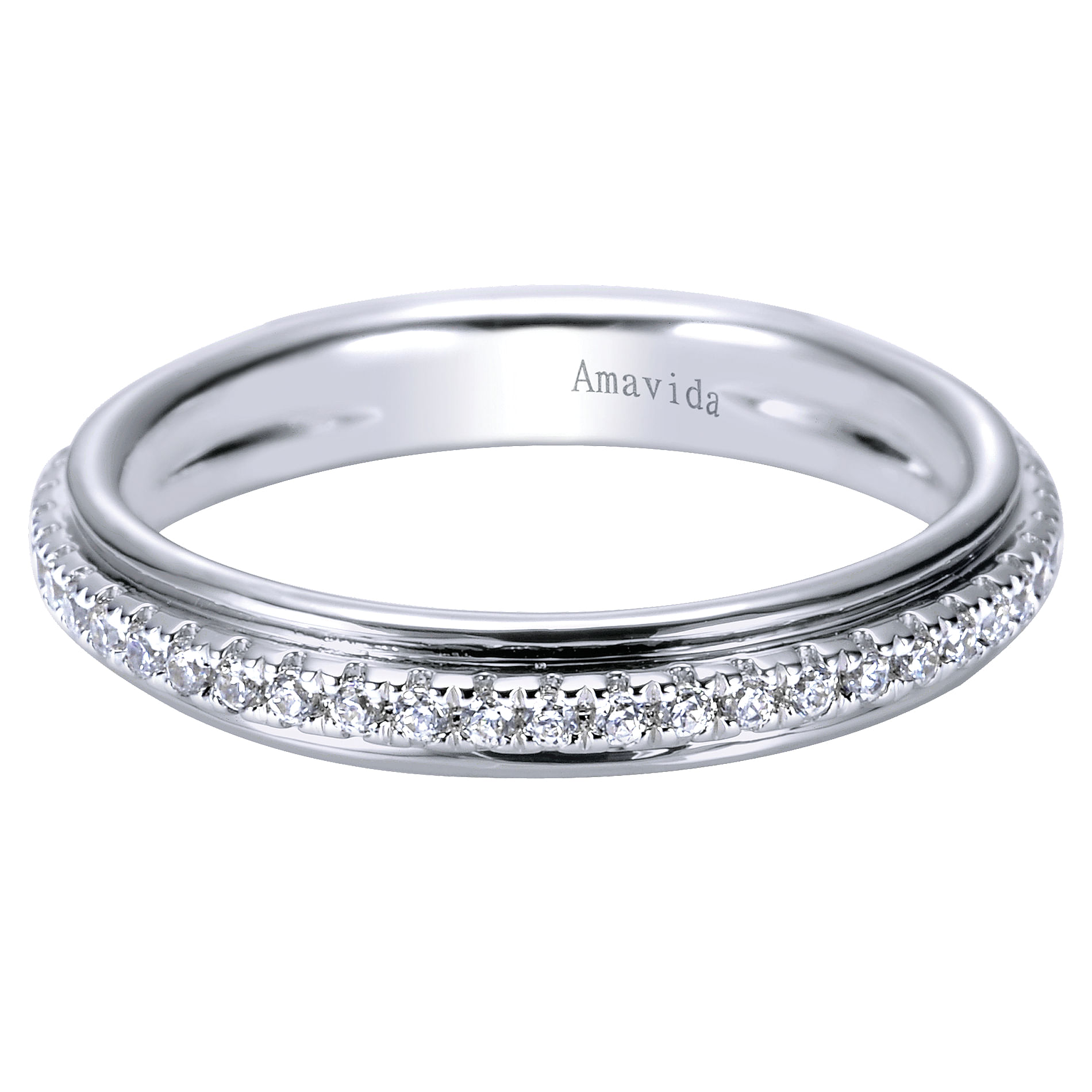 18k White Gold Diamond Straight 18k White Gold Diamond Straight