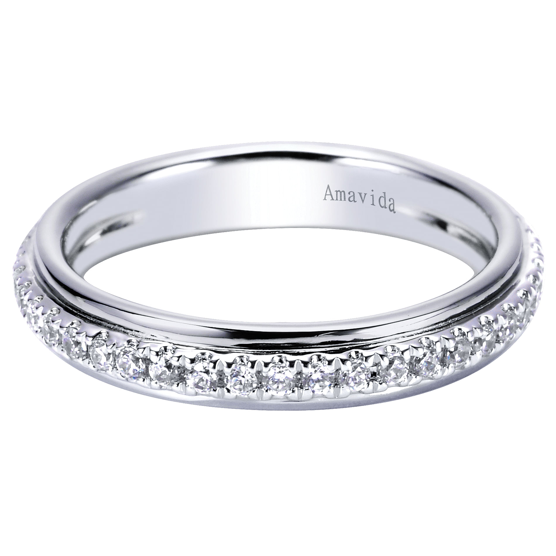 18k White Gold Diamond Straight 18k White Gold Diamond Straight