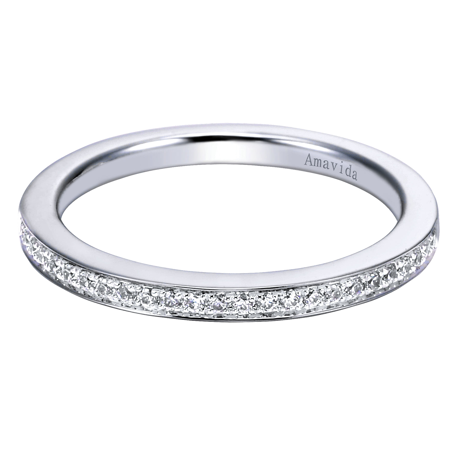 18k White Gold Diamond Straight 18k White Gold Diamond Straight