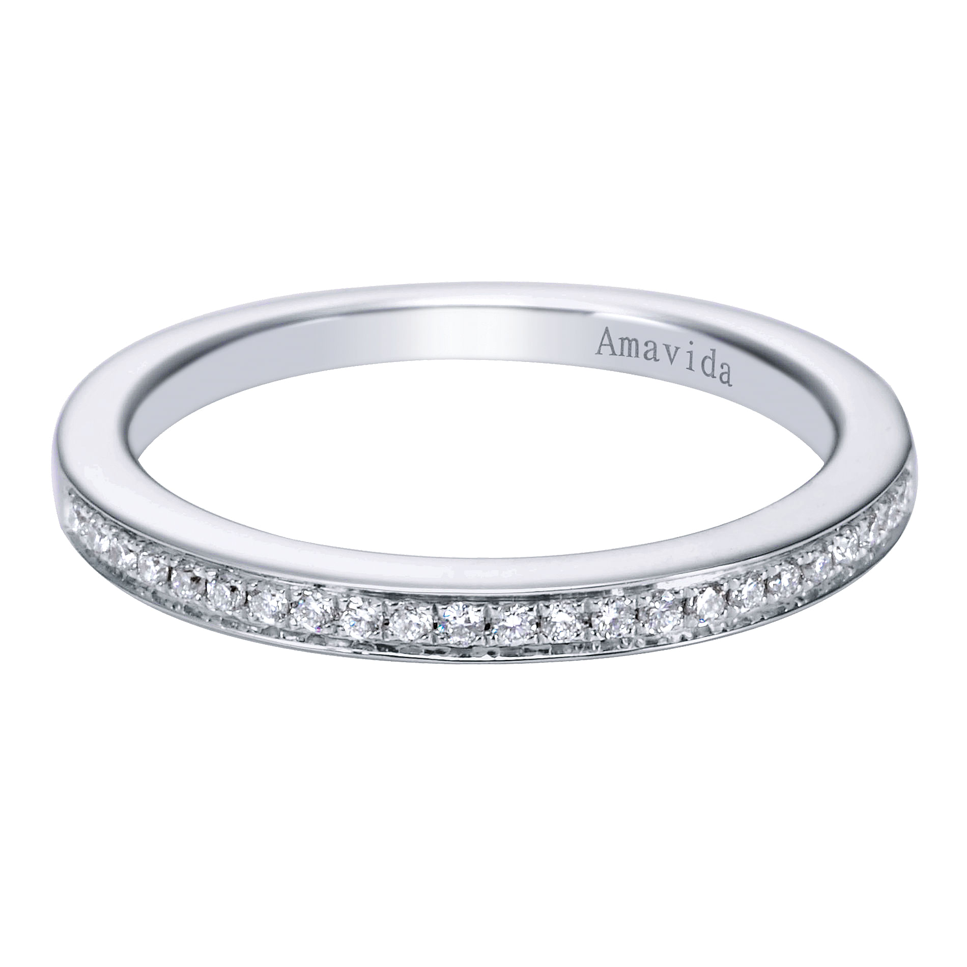 18k White Gold Diamond Straight 18k White Gold Diamond Straight