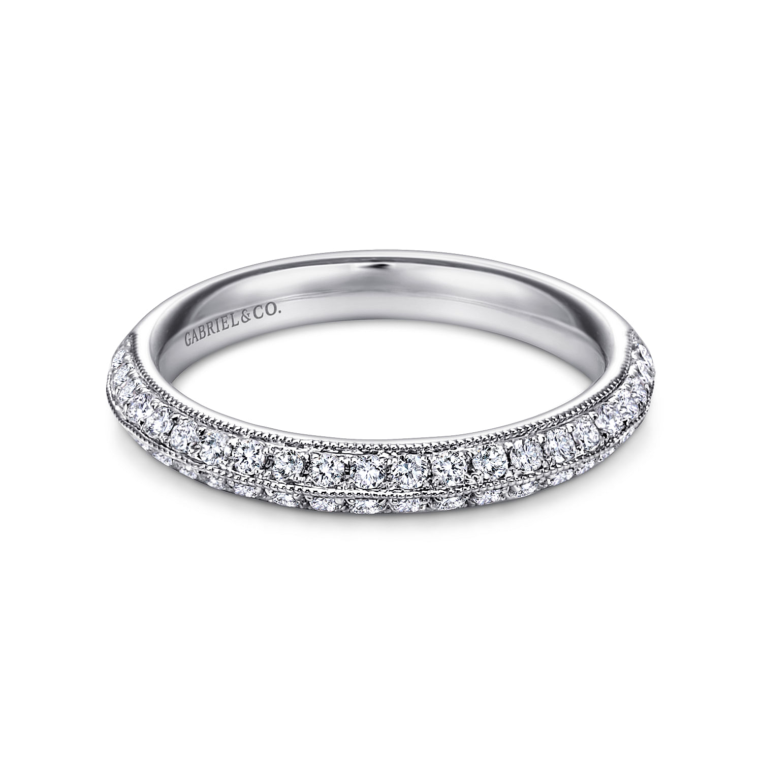 18k White Gold Diamond Straight 18k White Gold Diamond Straight