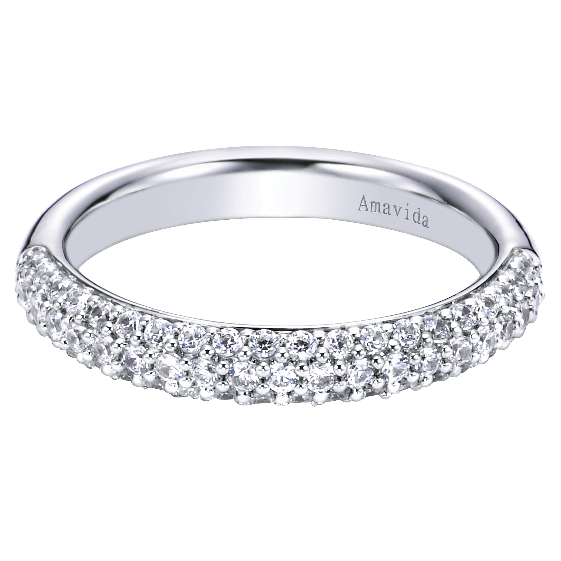 18k White Gold Diamond Straight 18k White Gold Diamond Straight