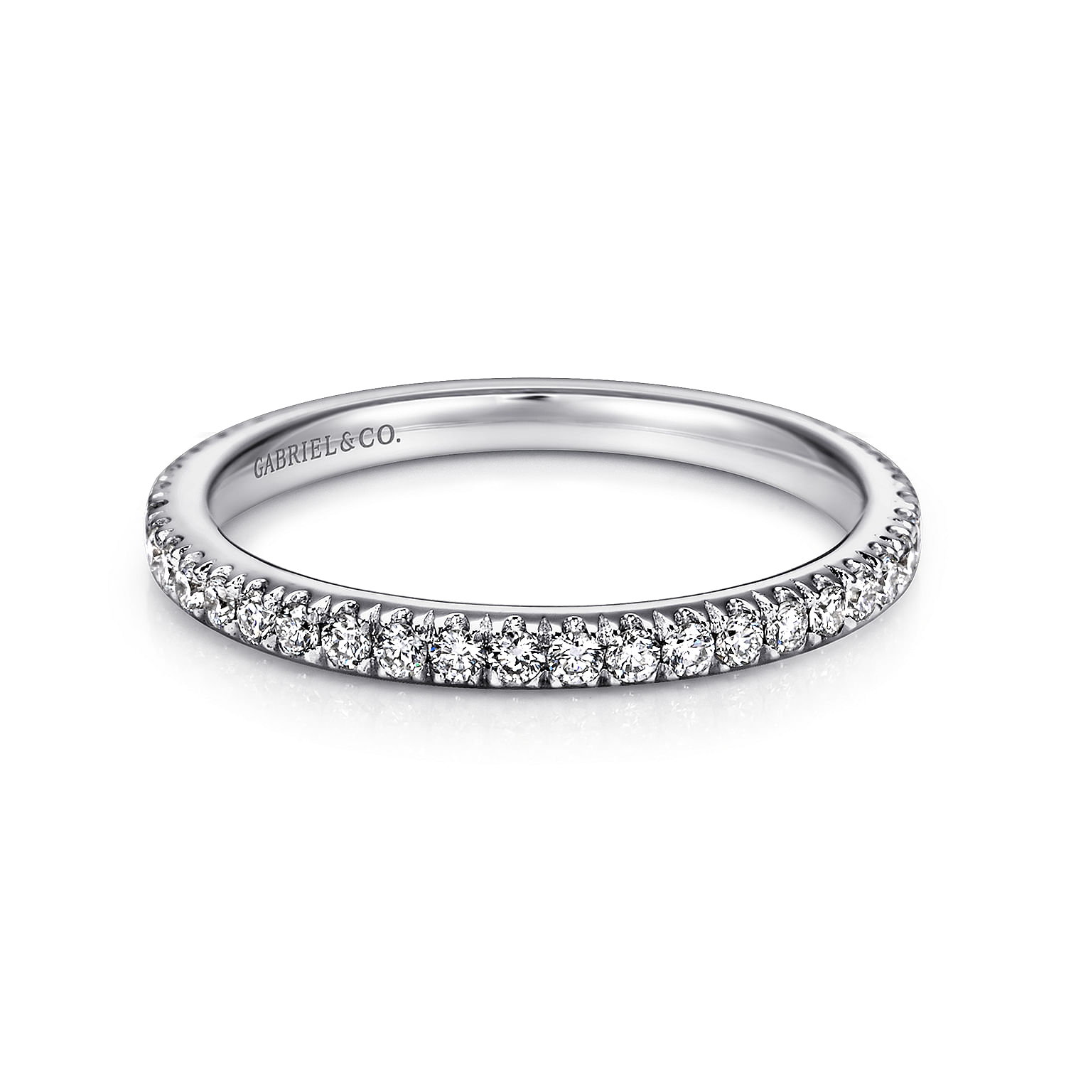 18k White Gold Diamond Straight 18k White Gold Diamond Straight