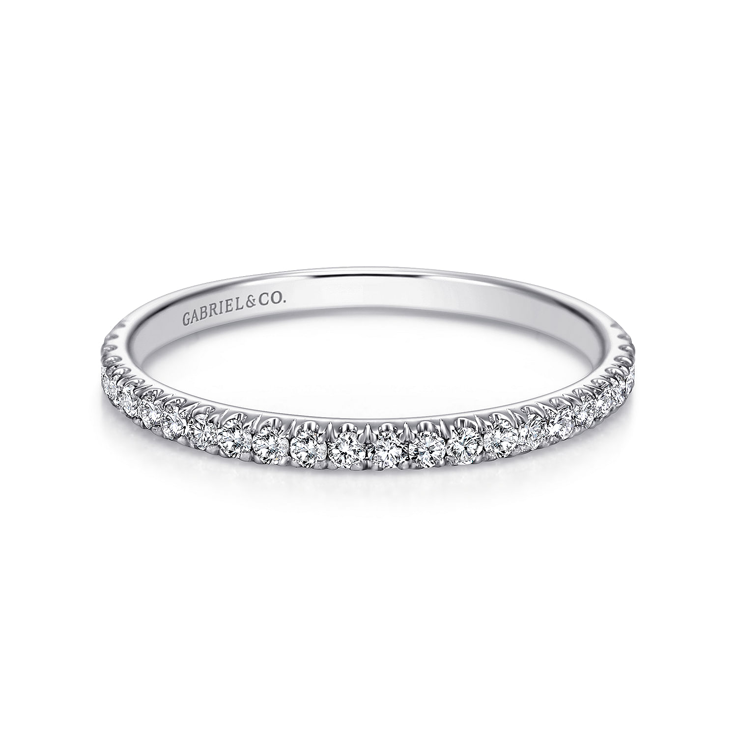 18k White Gold Diamond Straight 18k White Gold Diamond Straight