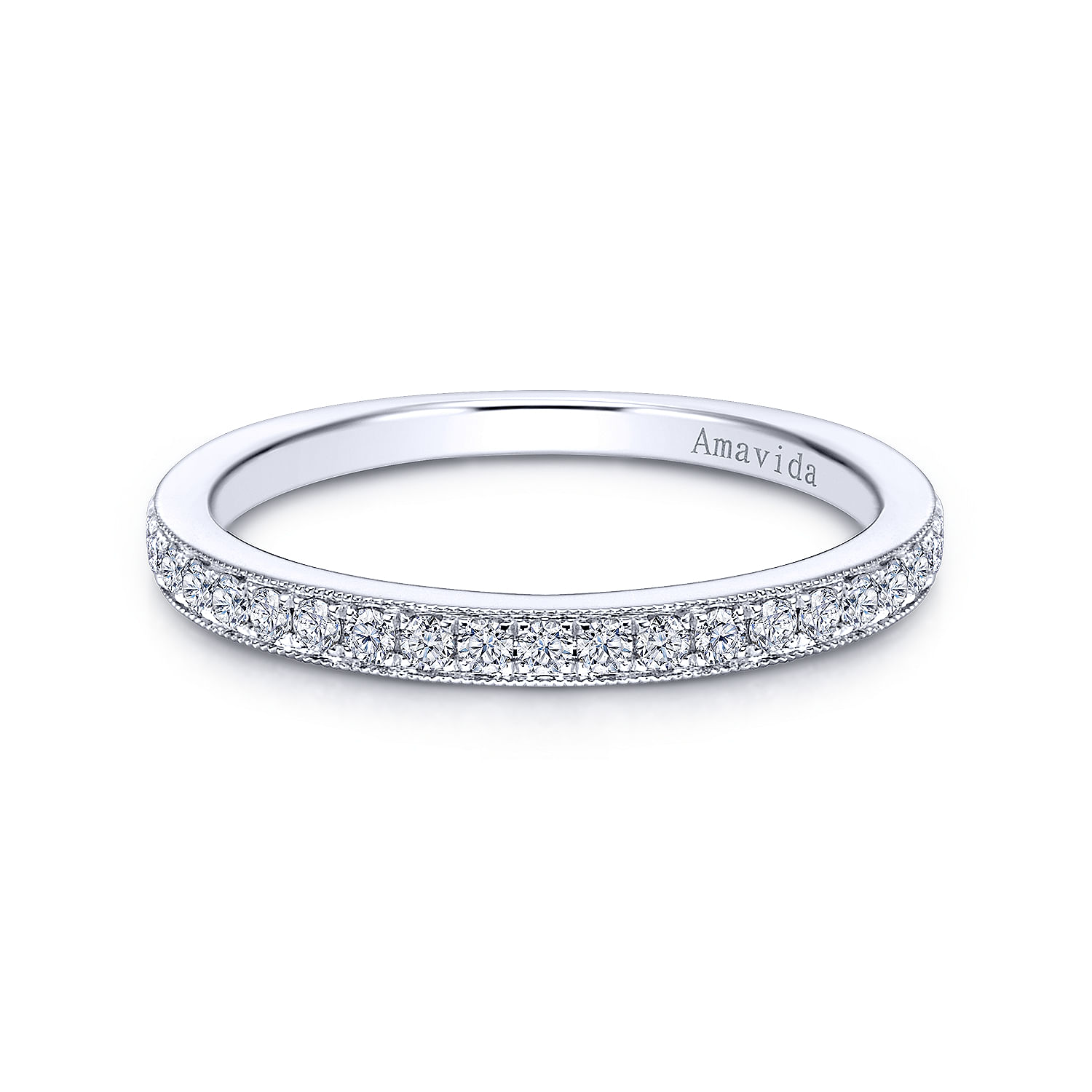 18k White Gold Diamond Straight 18k White Gold Diamond Straight