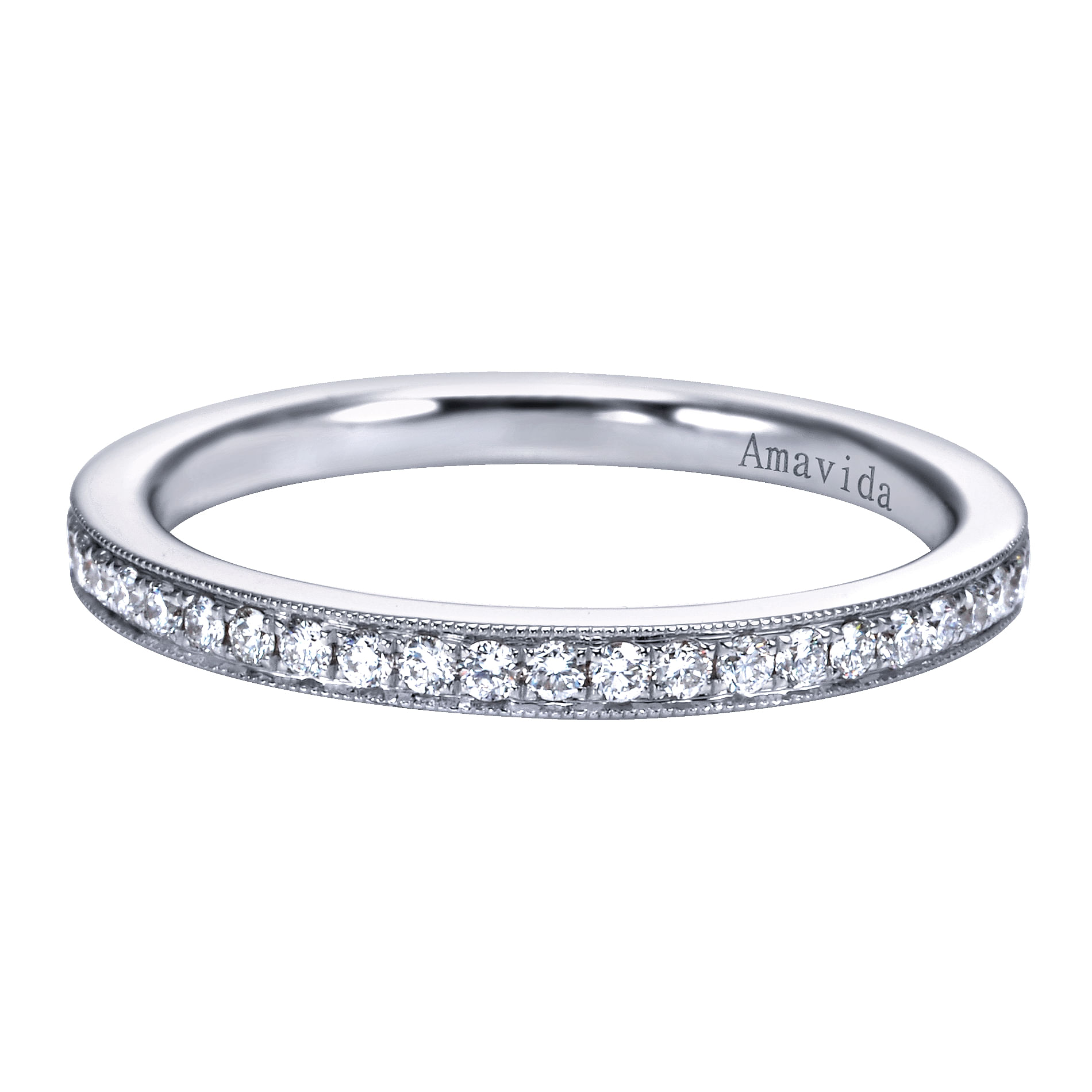 18k White Gold Diamond Straight 18k White Gold Diamond Straight