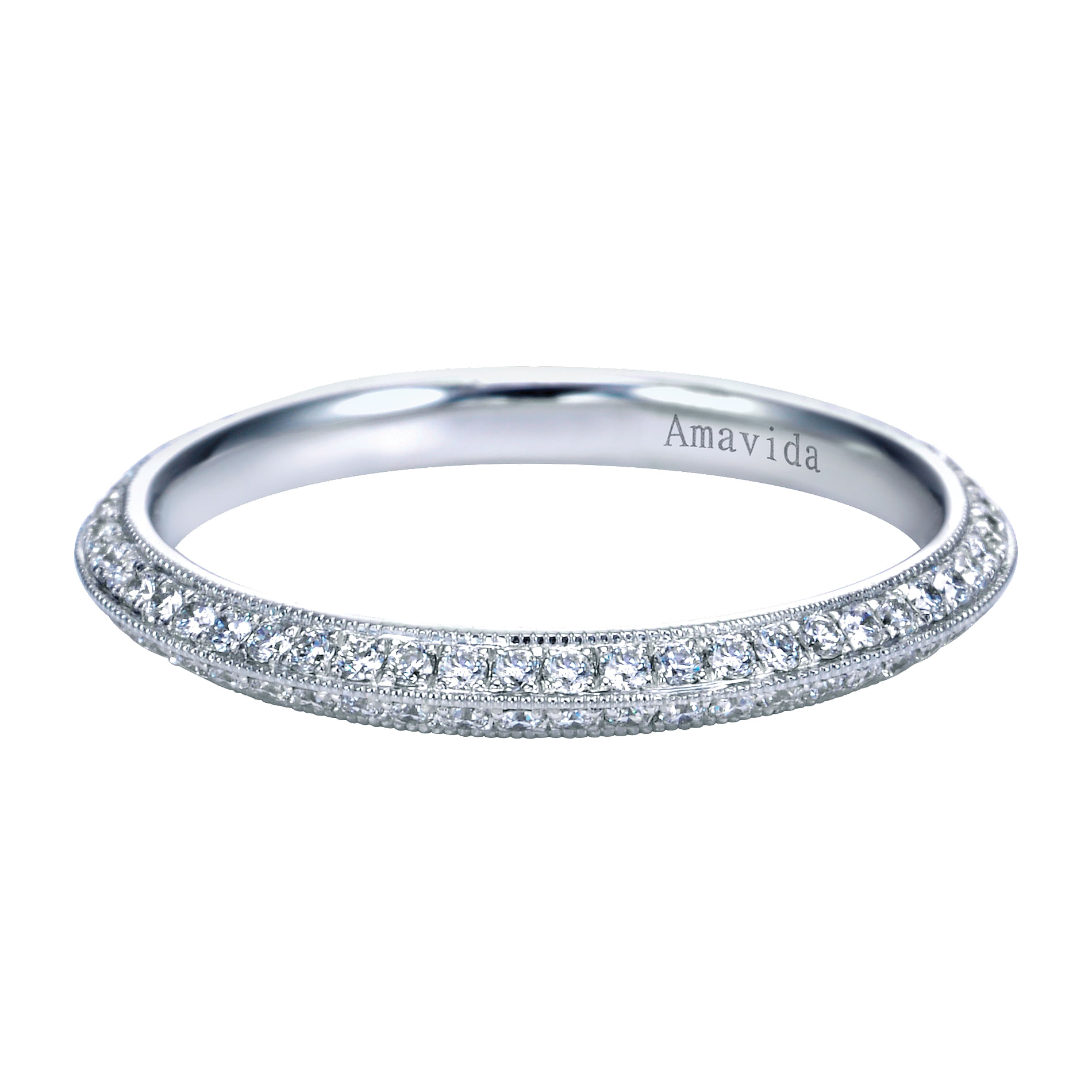 18k White Gold Diamond Straight 18k White Gold Diamond Straight
