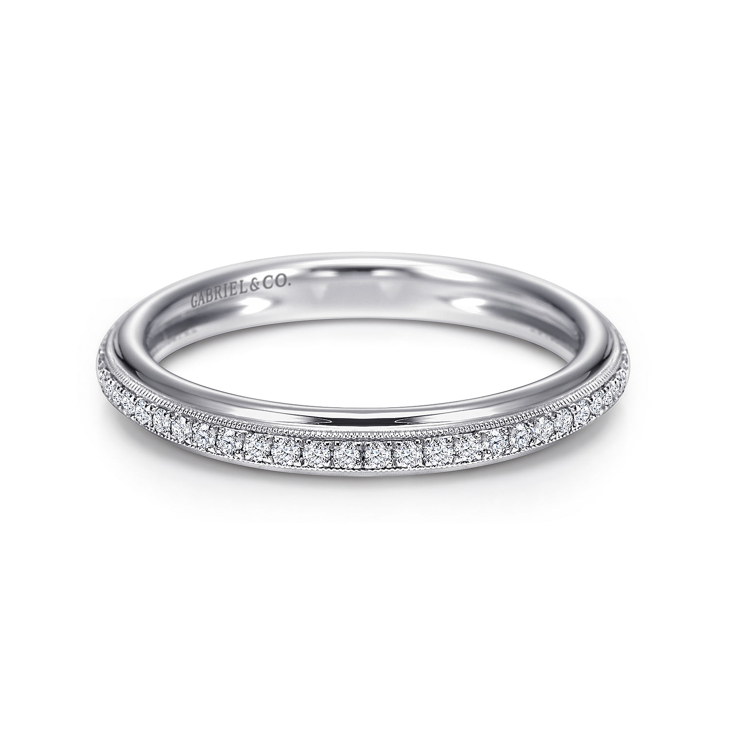 18k White Gold Diamond Straight 18k White Gold Diamond Straight