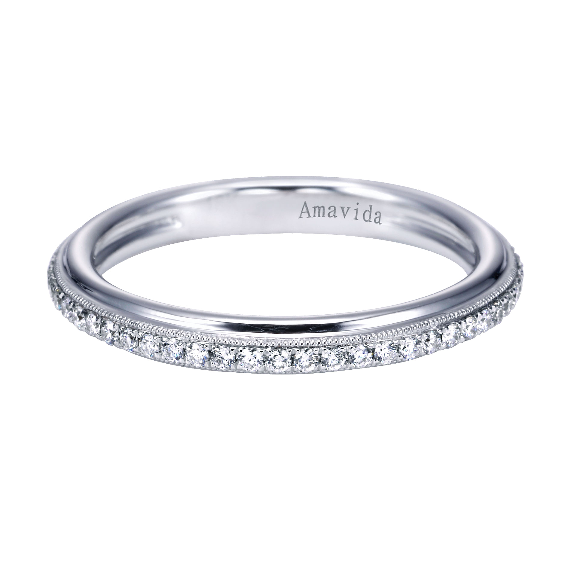 18k White Gold Diamond Straight 18k White Gold Diamond Straight