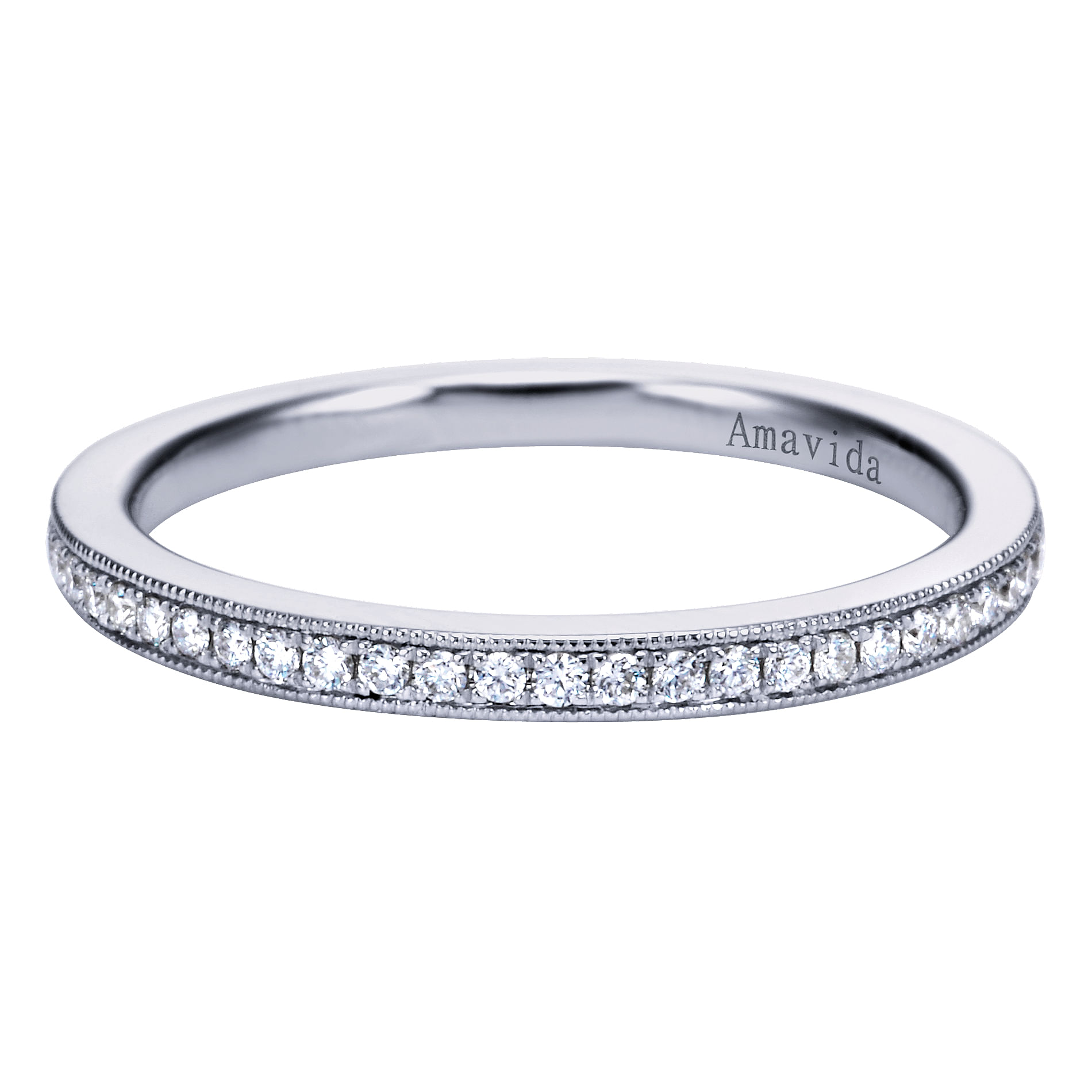 18k White Gold Diamond Straight 18k White Gold Diamond Straight