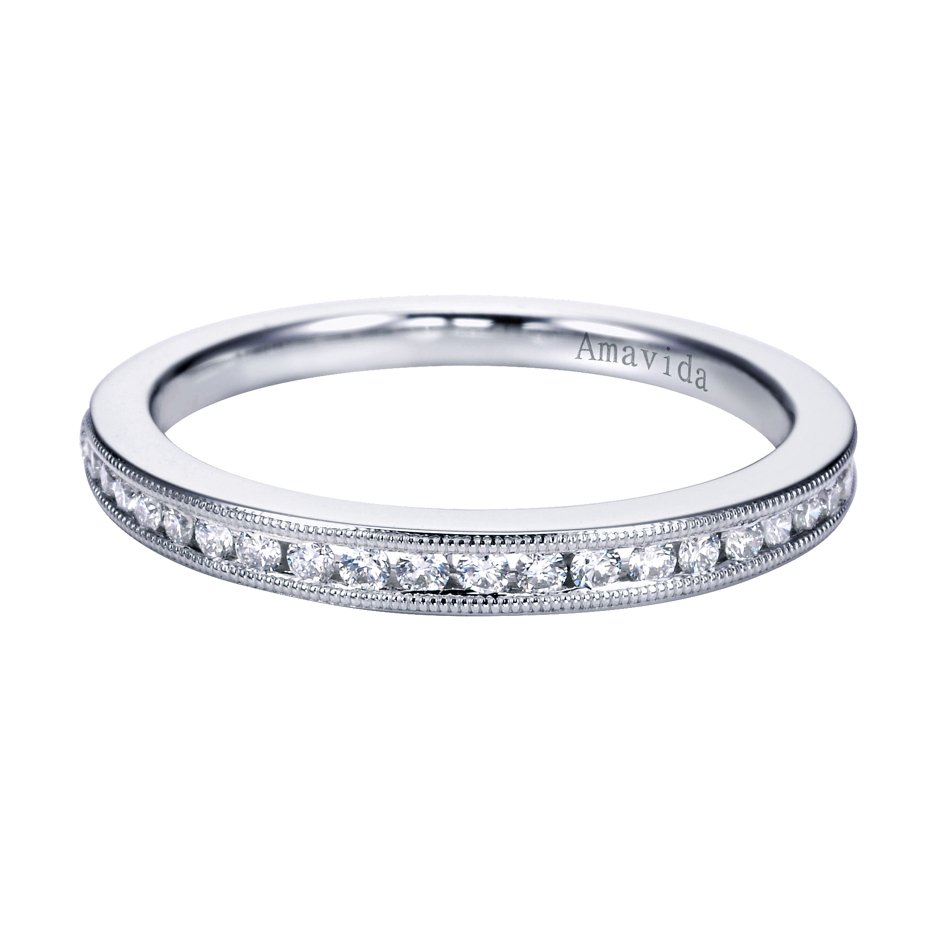 18k White Gold Diamond Straight 18k White Gold Diamond Straight