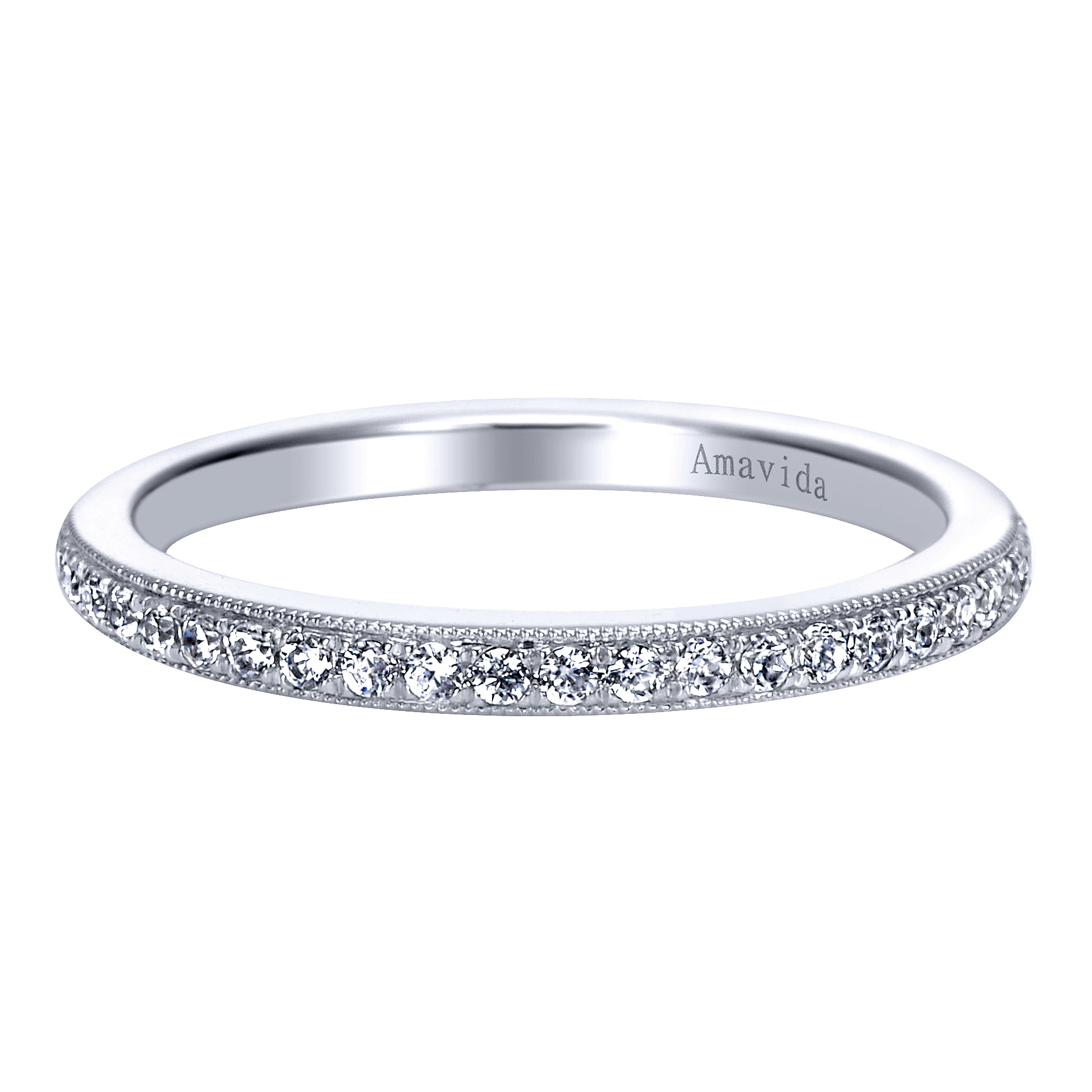 18k White Gold Diamond Straight 18k White Gold Diamond Straight