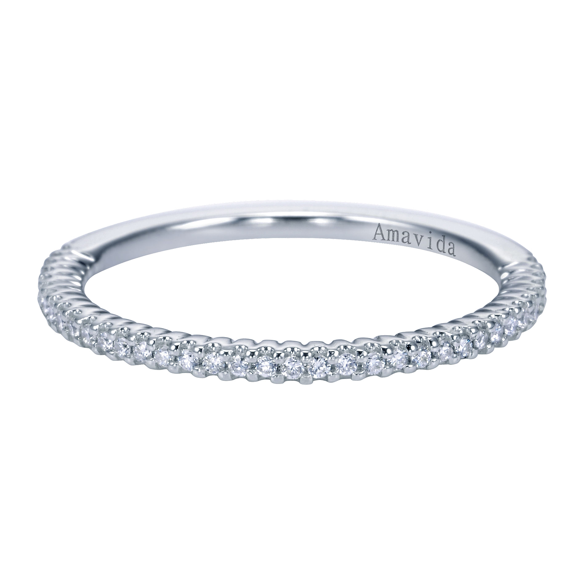 18k White Gold Diamond Straight 18k White Gold Diamond Straight