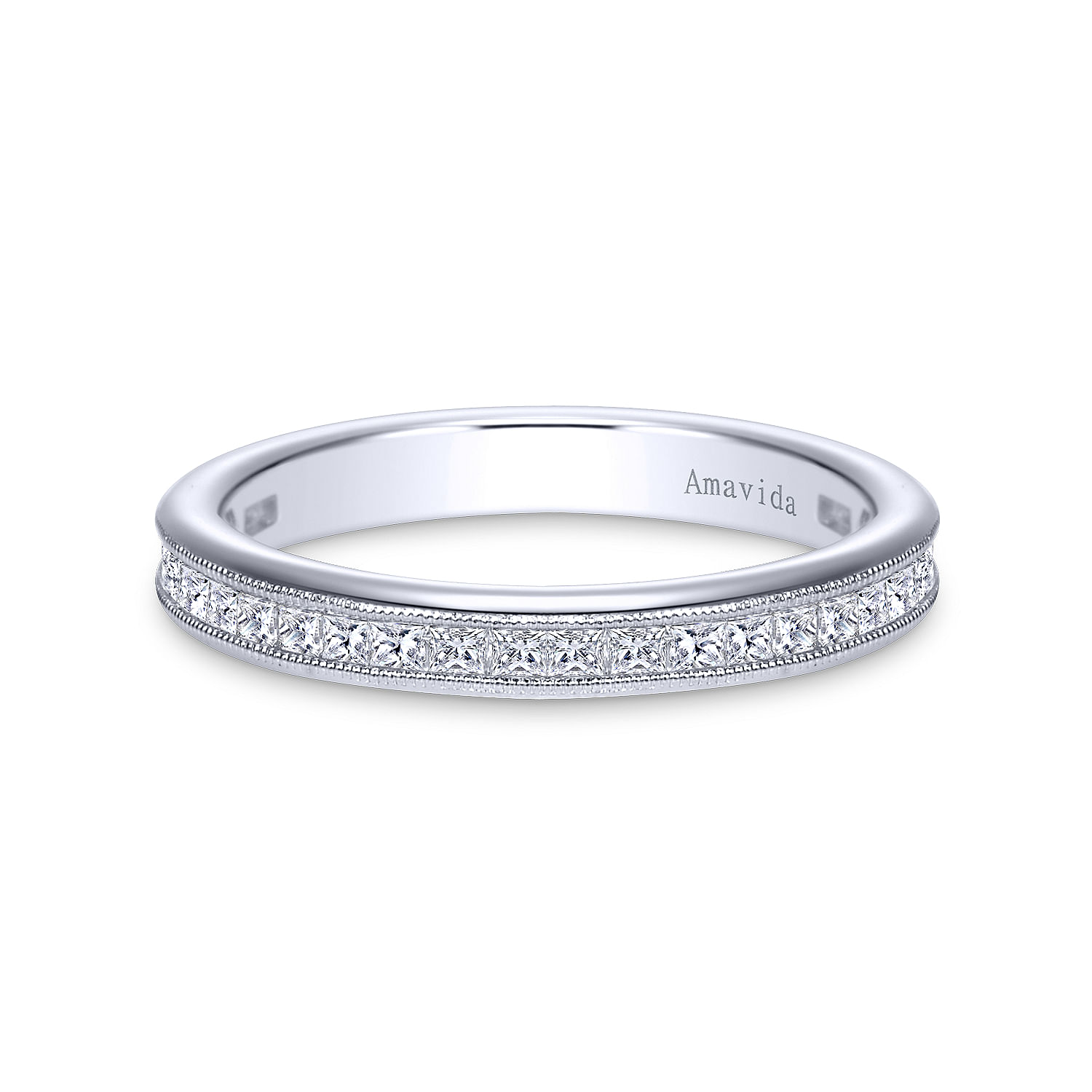 18k White Gold Diamond Straight 18k White Gold Diamond Straight