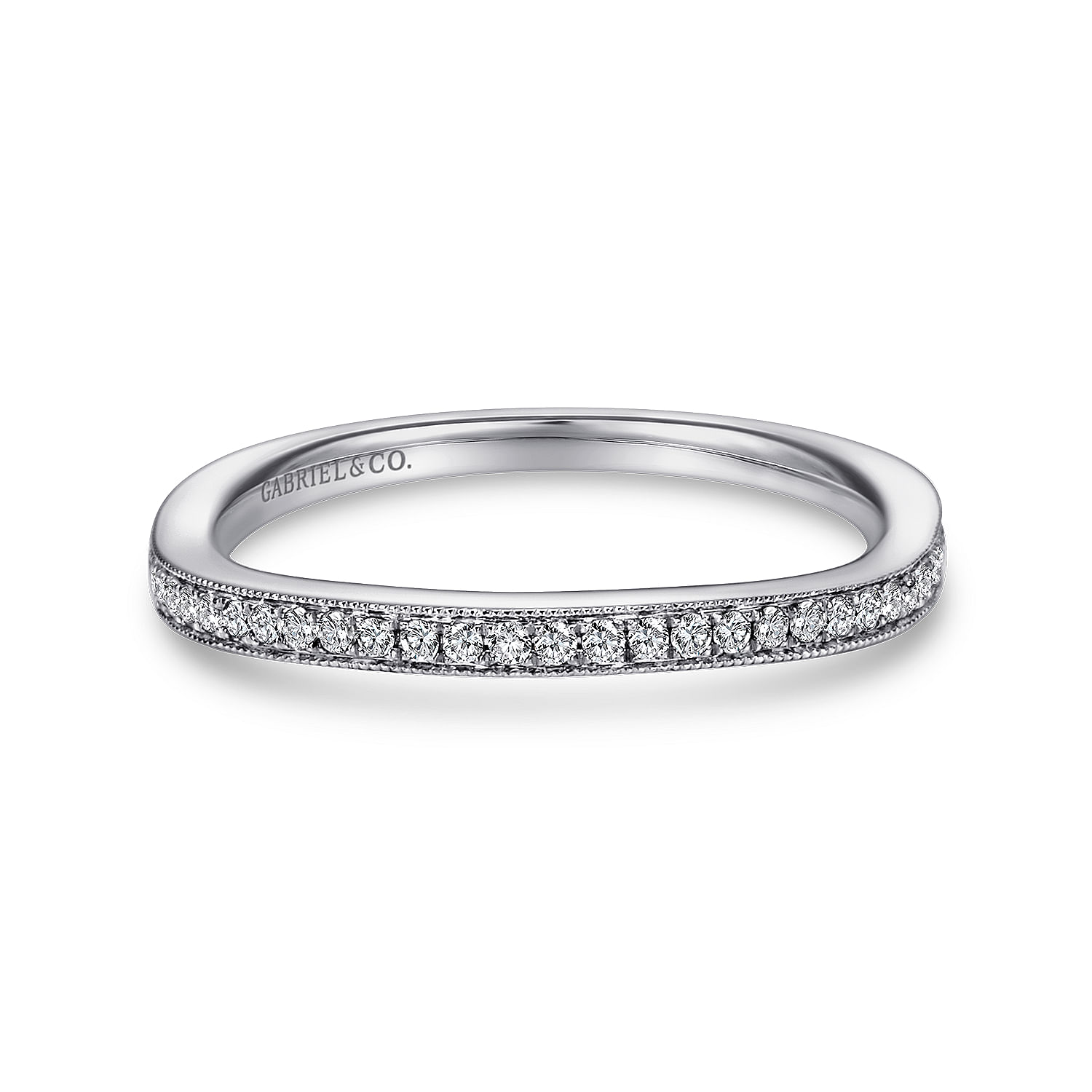 18k White Gold Diamond Straight 18k White Gold Diamond Straight