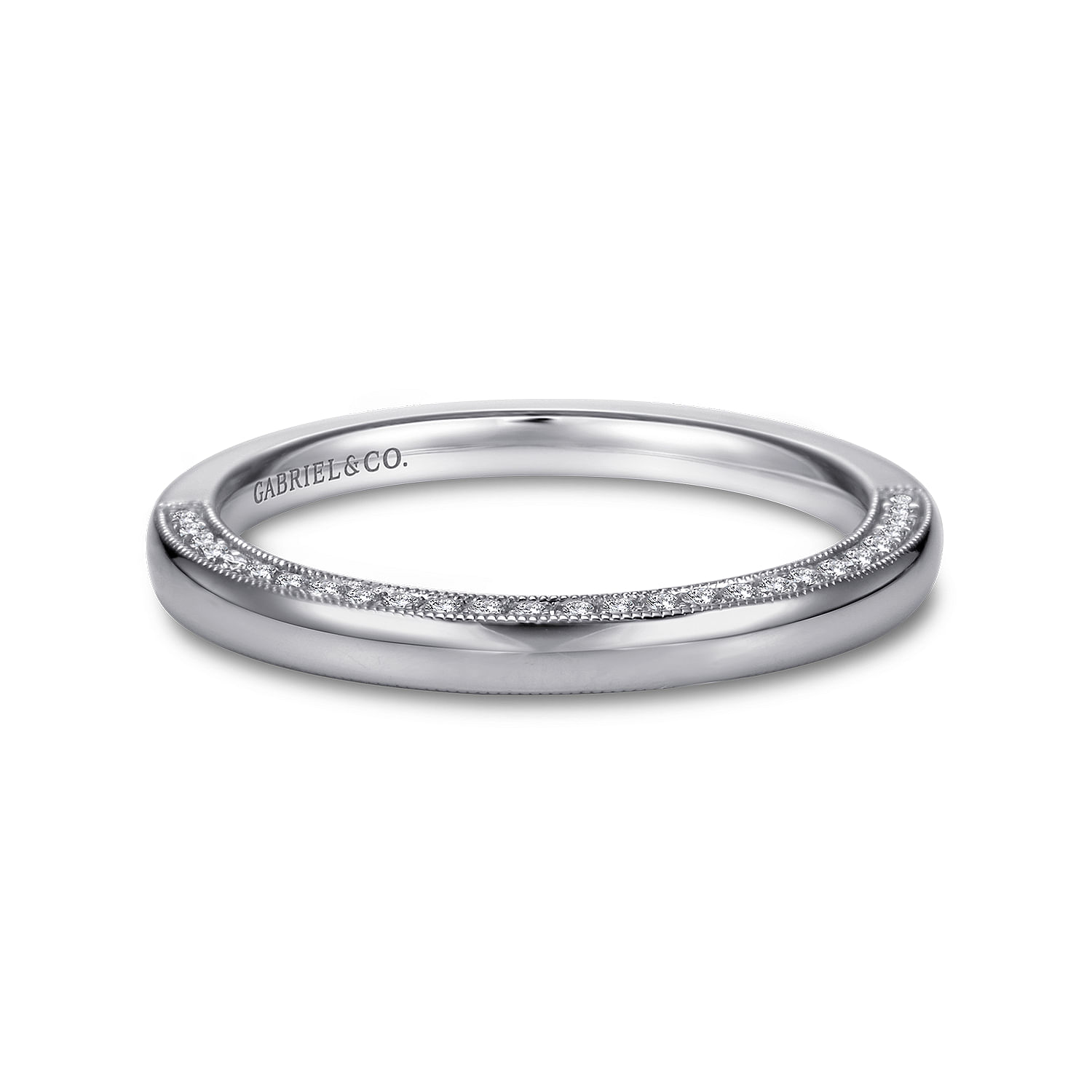 18k White Gold Diamond Straight 18k White Gold Diamond Straight