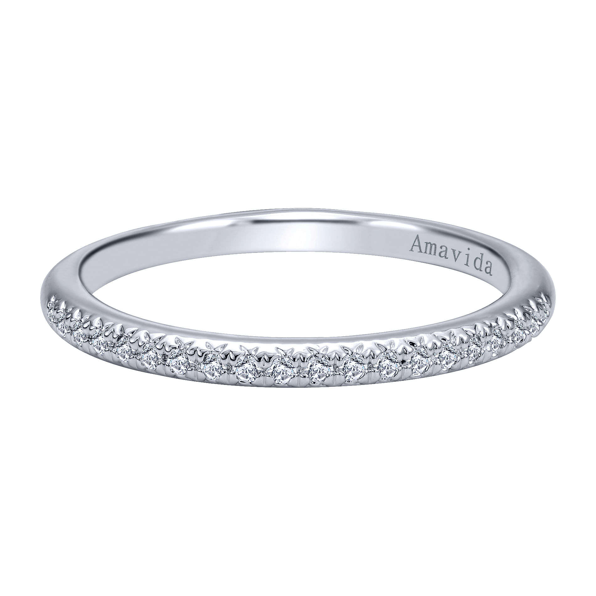 18k White Gold Diamond Straight 18k White Gold Diamond Straight