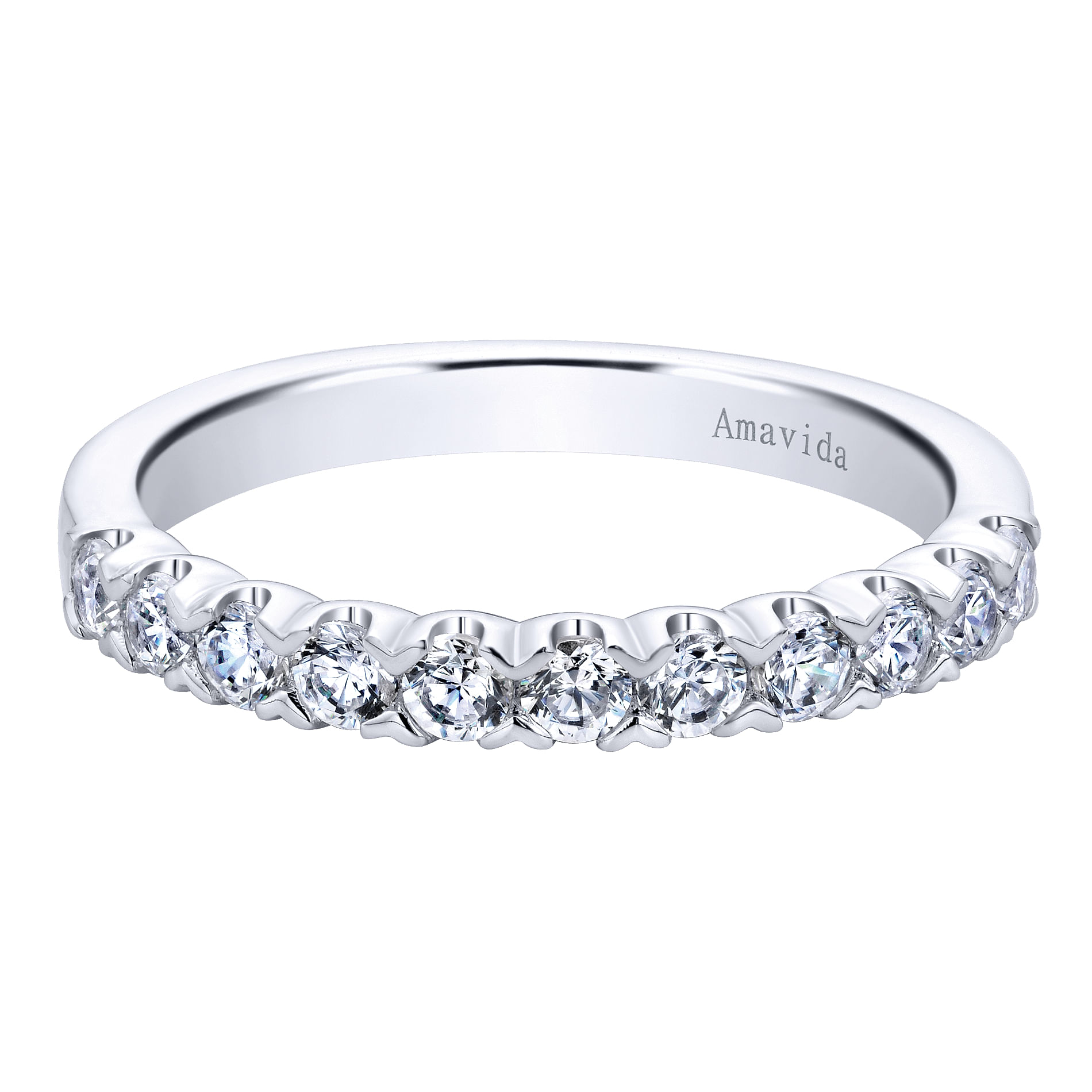 18k White Gold Diamond Straight 18k White Gold Diamond Straight